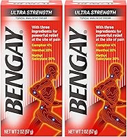 Vista 5 de Crema analgésica Bengay sin grasa para alivio de dolor, crema ultra fuerza, 1
