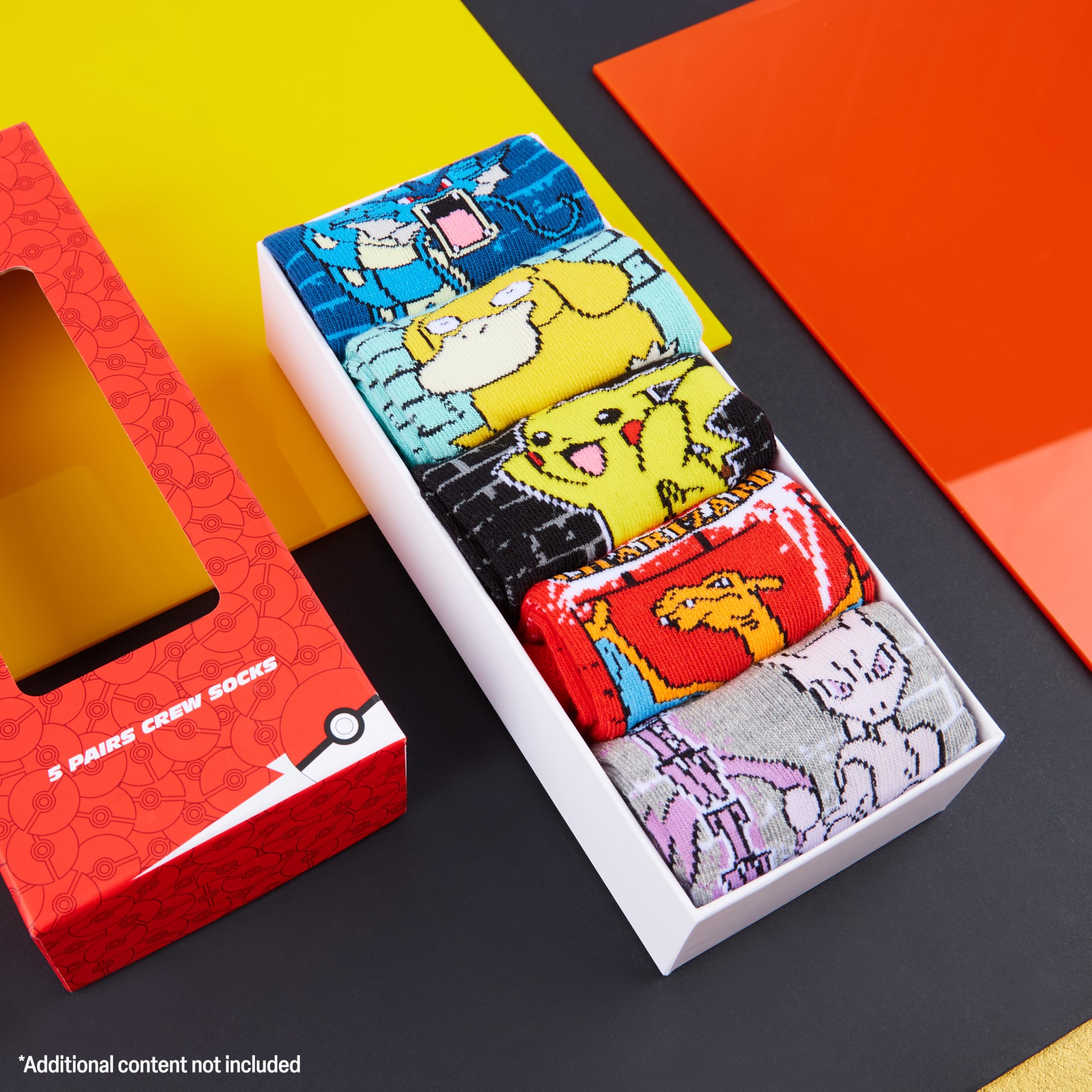Pokémon Chaussettes Garçon, Lot de 5 Paires Douces et Respirantes - Cadeau Enfant