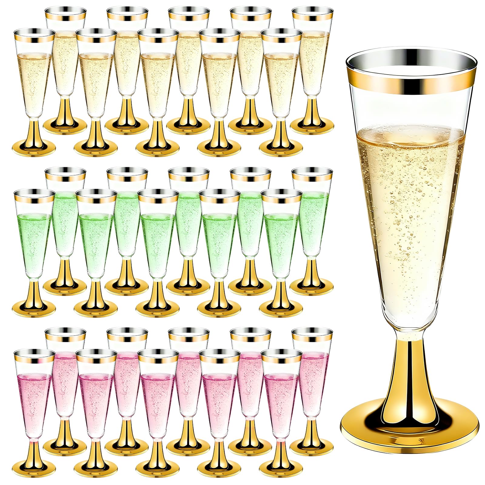 Disposable Champagne Flutes - 40 Pack -20