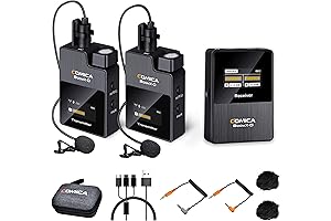comica Vimo C3: Professional Wireless Microphone with Enhanced Noise Reduction and Dual-Channel Recording