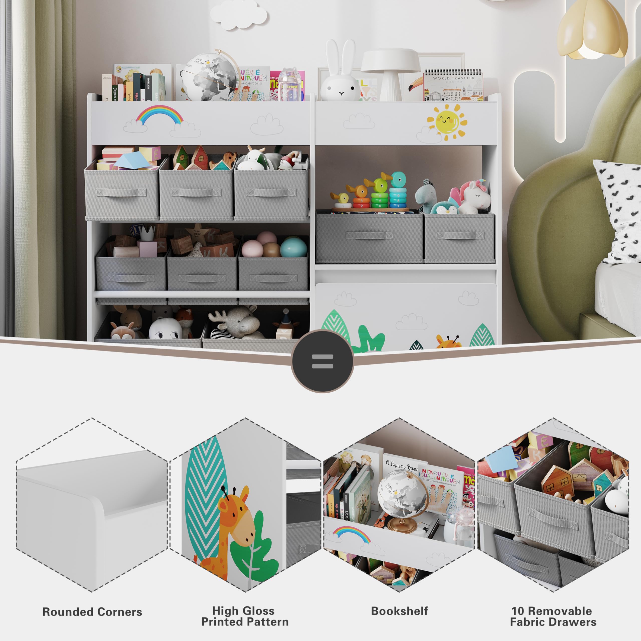 とも様　おもちゃ棚 Amazon.co.jp : Xyanzi おもちゃ・絵本ラック 子供の本棚のおもちゃの