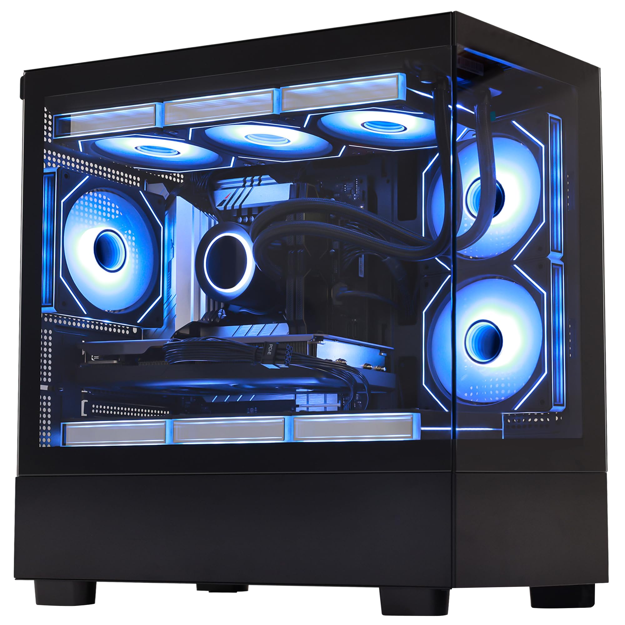 Sunshine Gaming PC- Intel Core i5-12600K 10-Core (6P+4E) 3.7 GHz, RTX 5060 8GB, 32GB DDR5 RAM 6000MHz,1TB PCIe SSD, WiFi & Bluetooth - Windows 11 Desktop Computer -Black