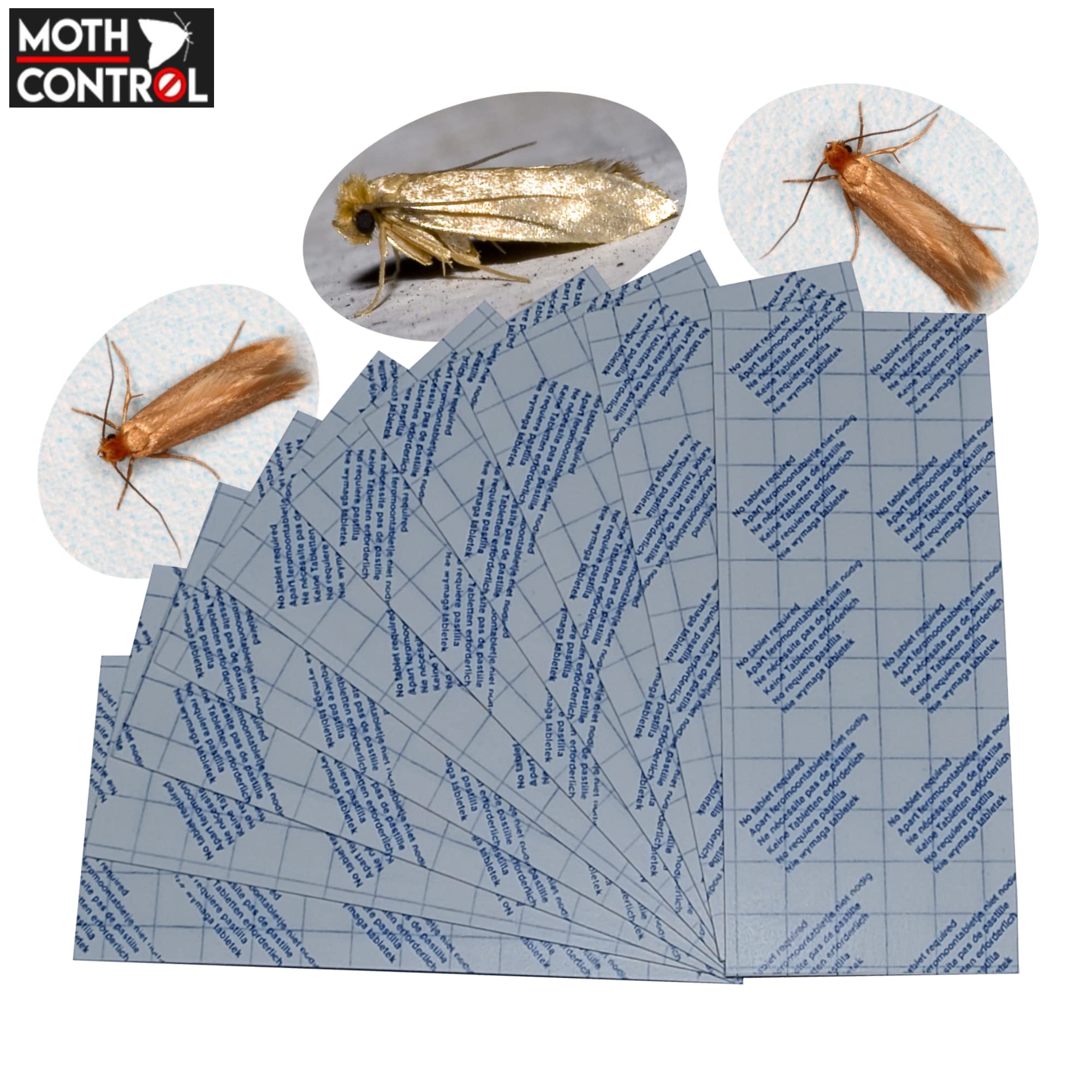 DEMI DIAMOND Clothes Moth Trap Refills (20 Pack) Pheromone Sticky Pads for Monitoring Only Non-Biocidal, Odourless, Chemical-Free Protects Wool, Silk, Natural Fibres UK Compliant - Image 4