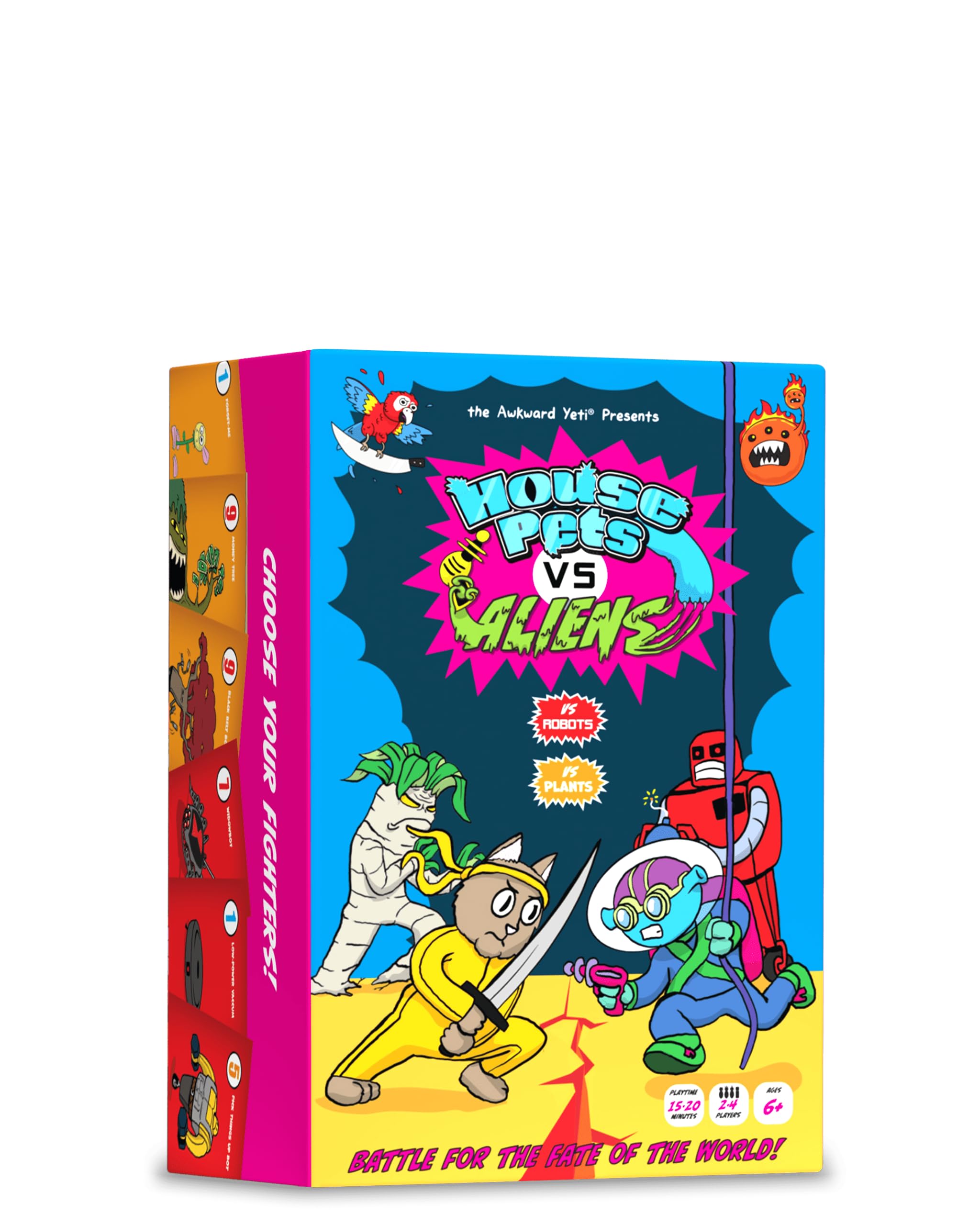 The Awkward Yeti House Pets vs. Aliens Card Game, A Family Fun Game for Kids and Adults - Funny Playing Cards for Game Nights with Family of Kids and