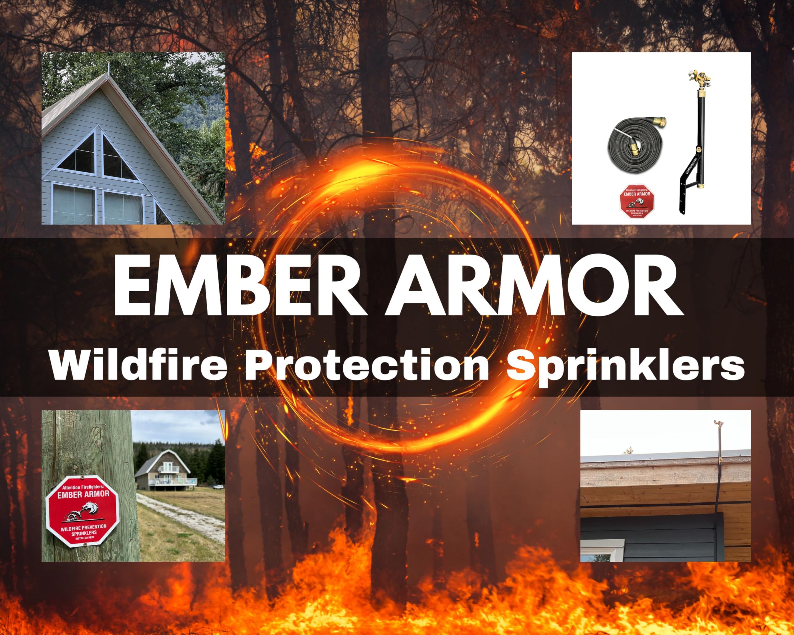 Wildfire Protection Sprinkler (Black)