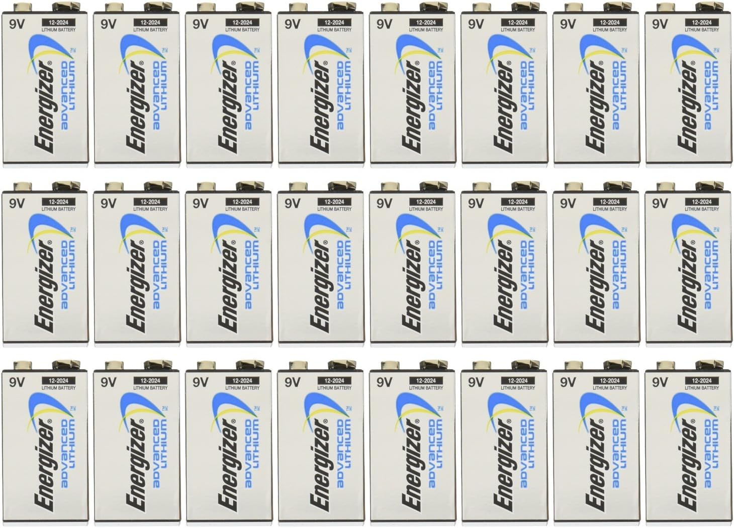 Energizer 24 Pk 9V Advanced Lithium Batteries LA522 Bulk