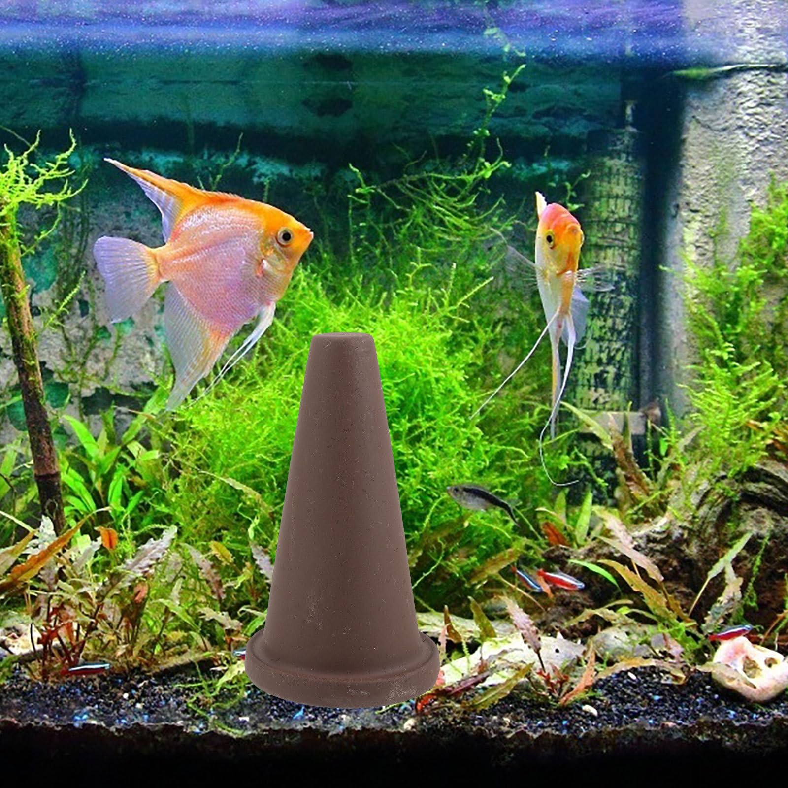 Fischzuchttopf mit Isoliergitter, 1 Satz, Eisen und Ton