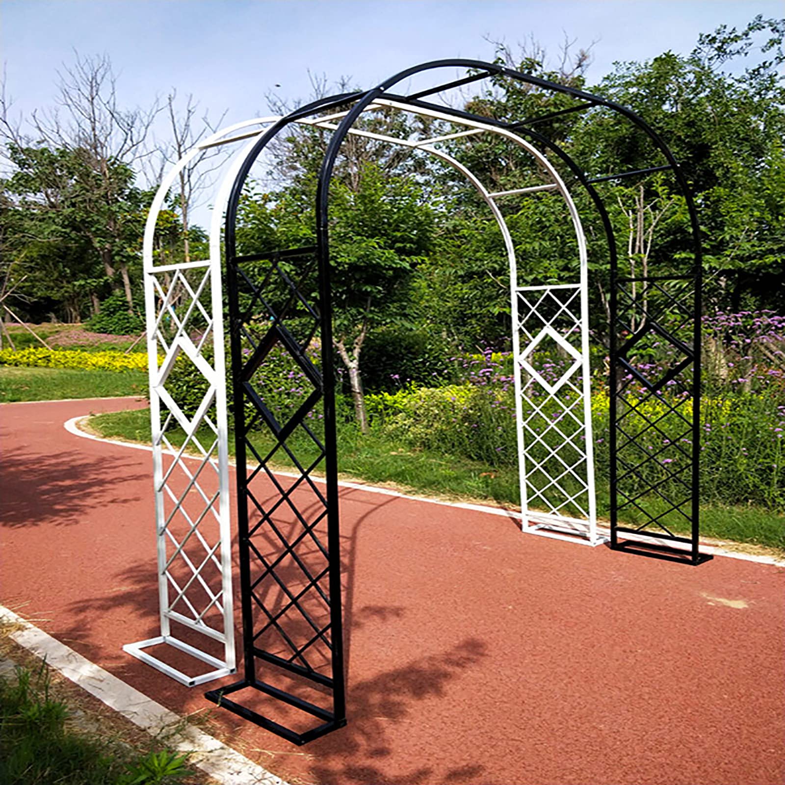 Rosenbogen Rankgitter,Torbogen Metall Rankhilfe Rankgitter Spalier,für Verschiedene Kletterpflanzen Gartenbogen Rankbogen