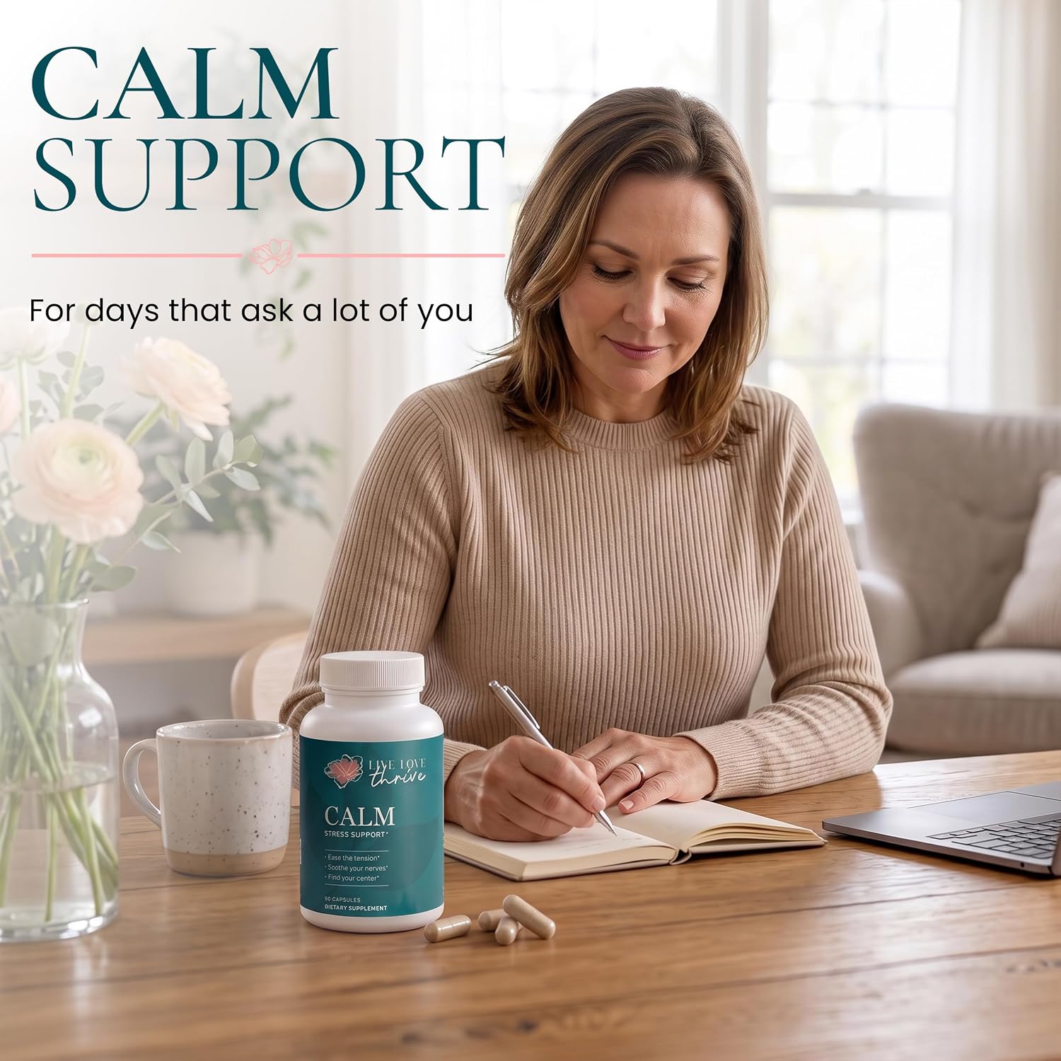 Ashwagandha Supplement for Women - Cortisol, Stress and Mood Support, 650mg