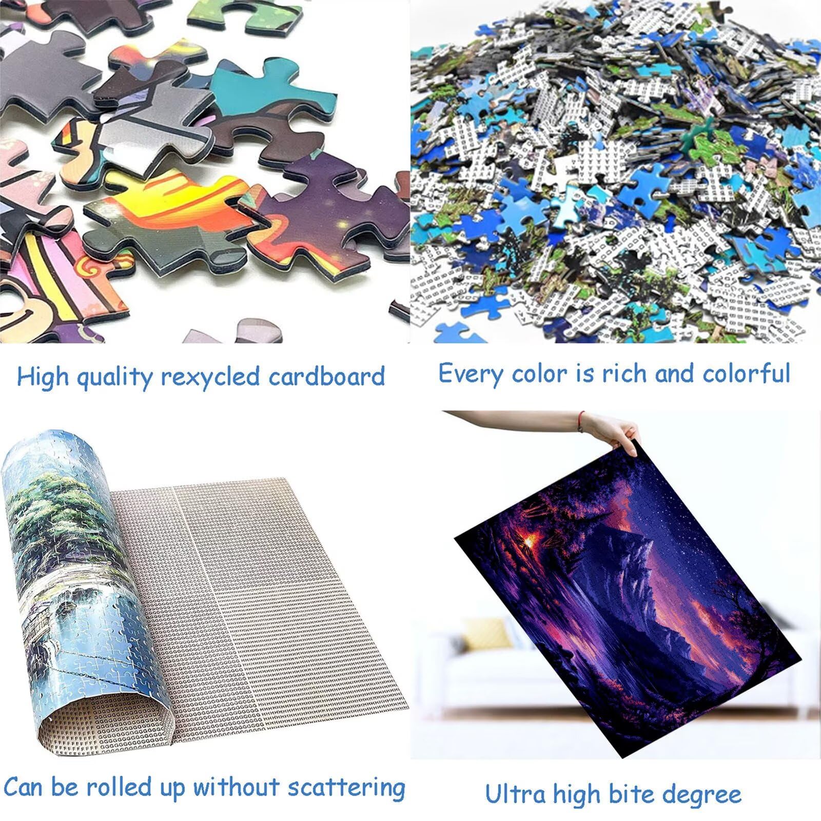 Puzzle 4000 elementów leśnych puzzle dla dorosłych krajobraz 141x87cm Unikalne rzemiosło klasyczne 3D drewniana układanka do rodzinnych gier biznesowych, układanka zrób to sam do dekoracji ścian domu