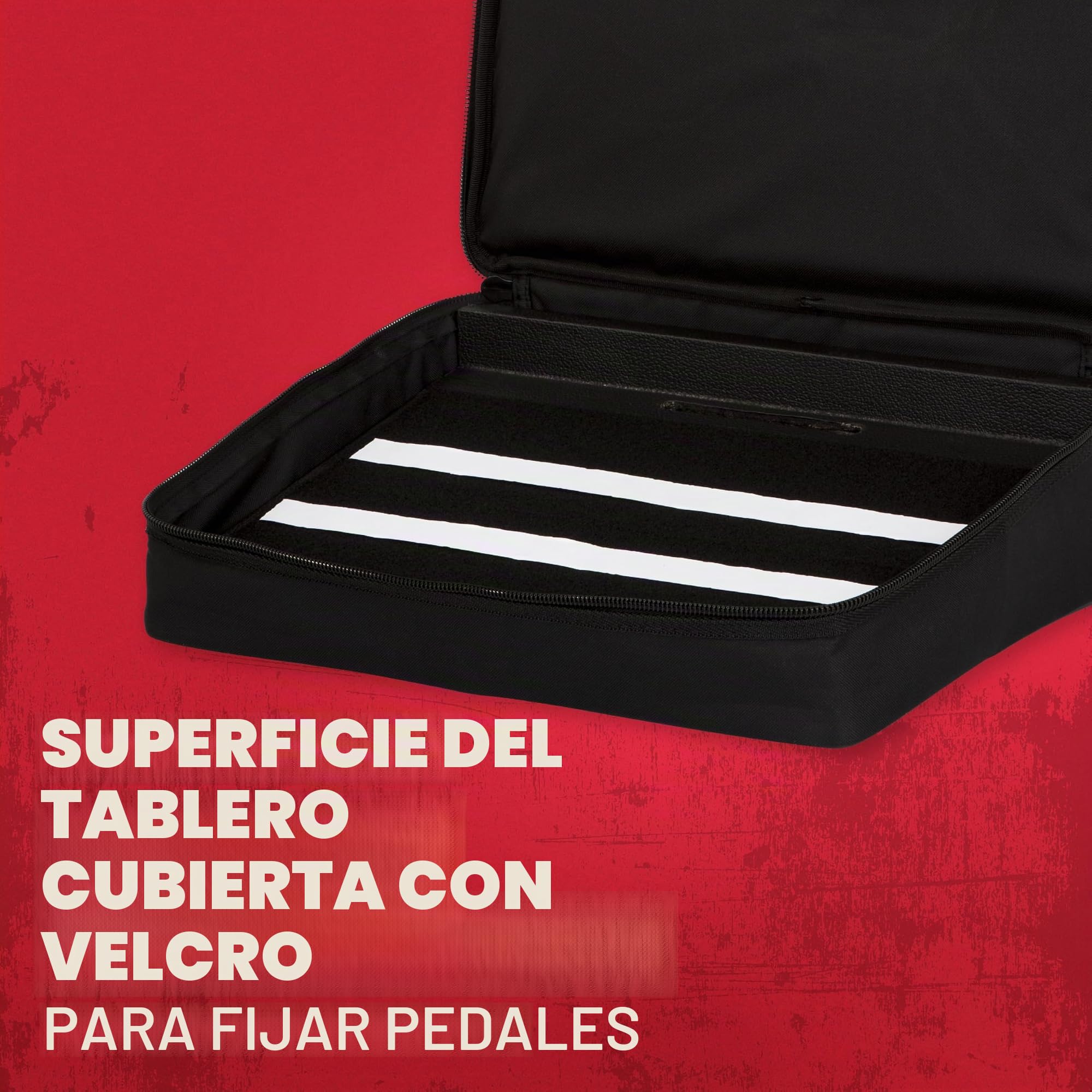 Gator Cases Pedalboard de Madera con Bolsa de Nylon y Bolsillo Externo. 18 x 12" (GPT-BLACK)