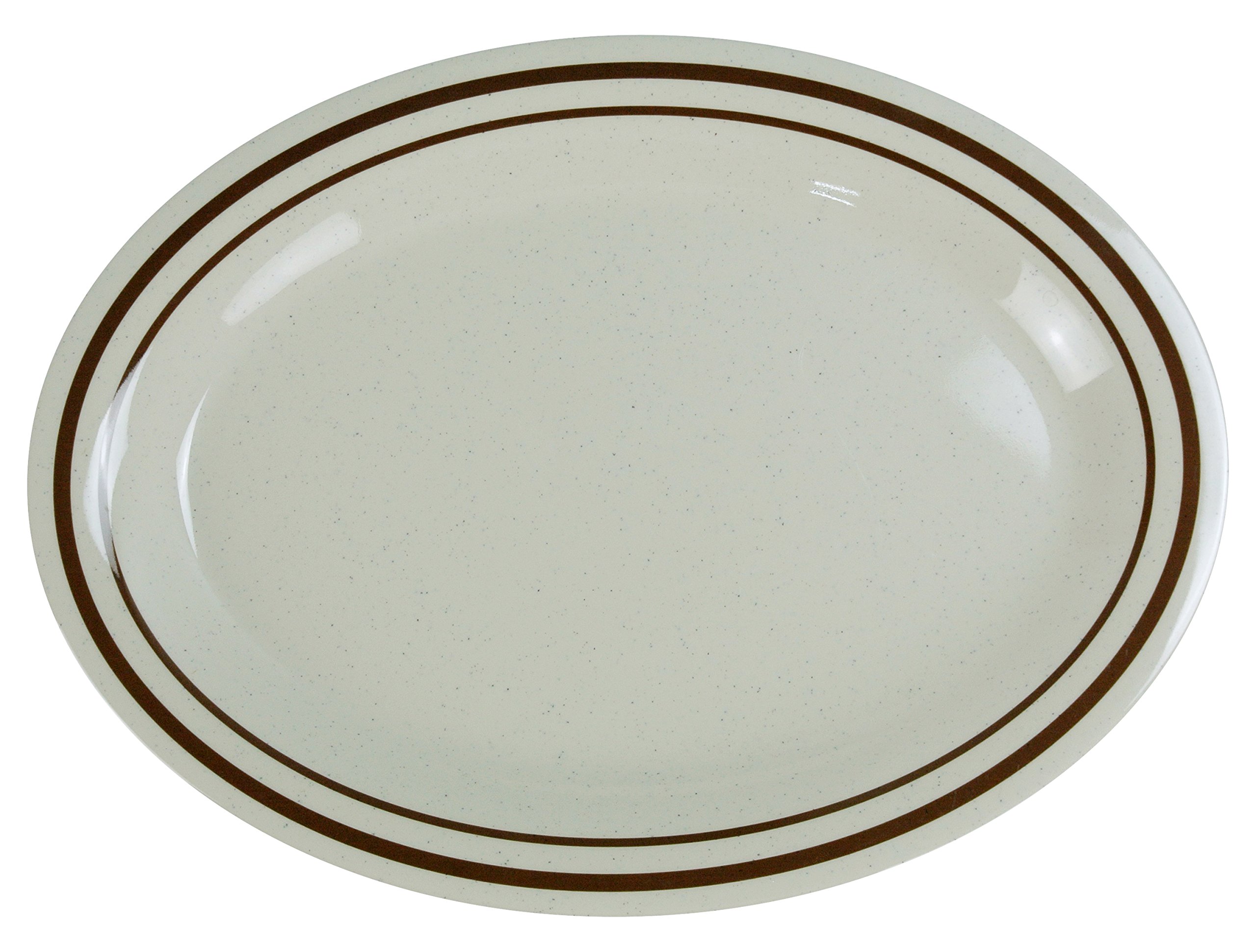 Sesame Oval Platter by Yanco – Large, Melamine, Pack of 24, Model SS-211