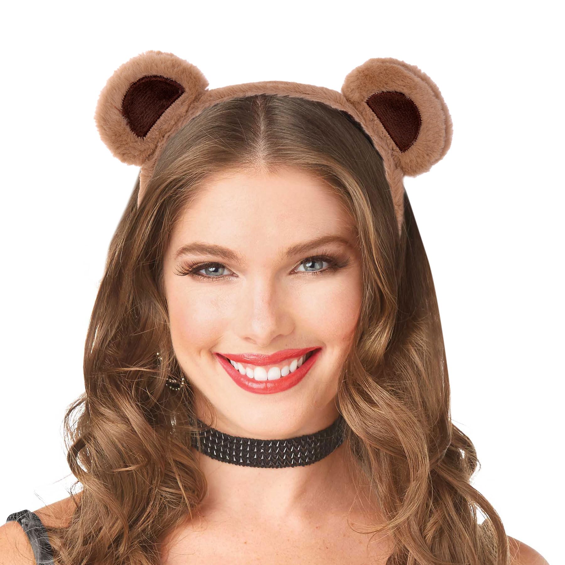 Vonokee ?Brown Bear Ears Headband Costume, Cute Care Movable Face Washing Headband,Soft Makeup Headband Plush Hair Hoops Hair Accessories