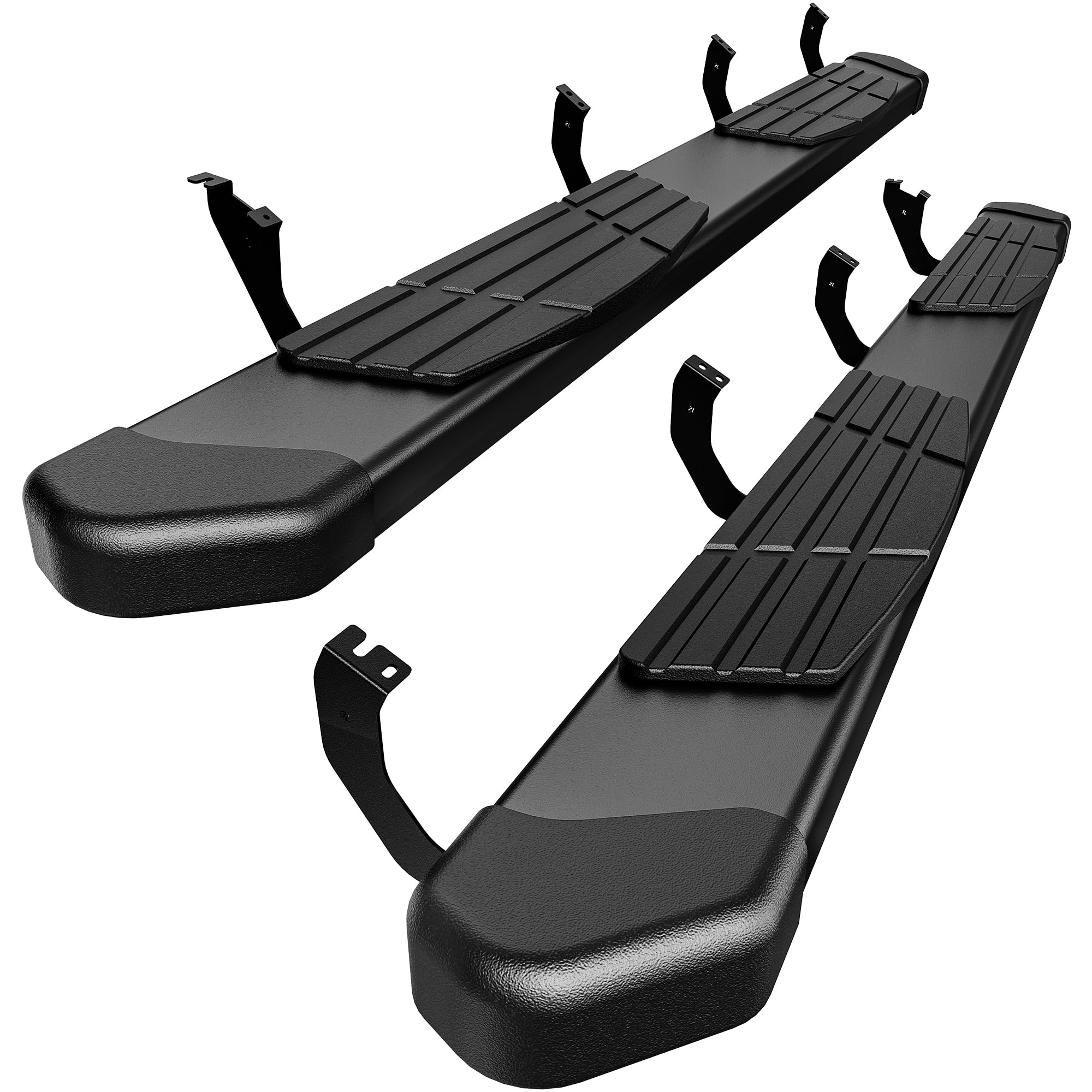 YITAMOTOR 6 Inches Running Boards Side Steps Compatible with 2022-2026 Toyota Tundra CrewMax Cab 4 Full Size Doors - Textured Black Stainless Steel