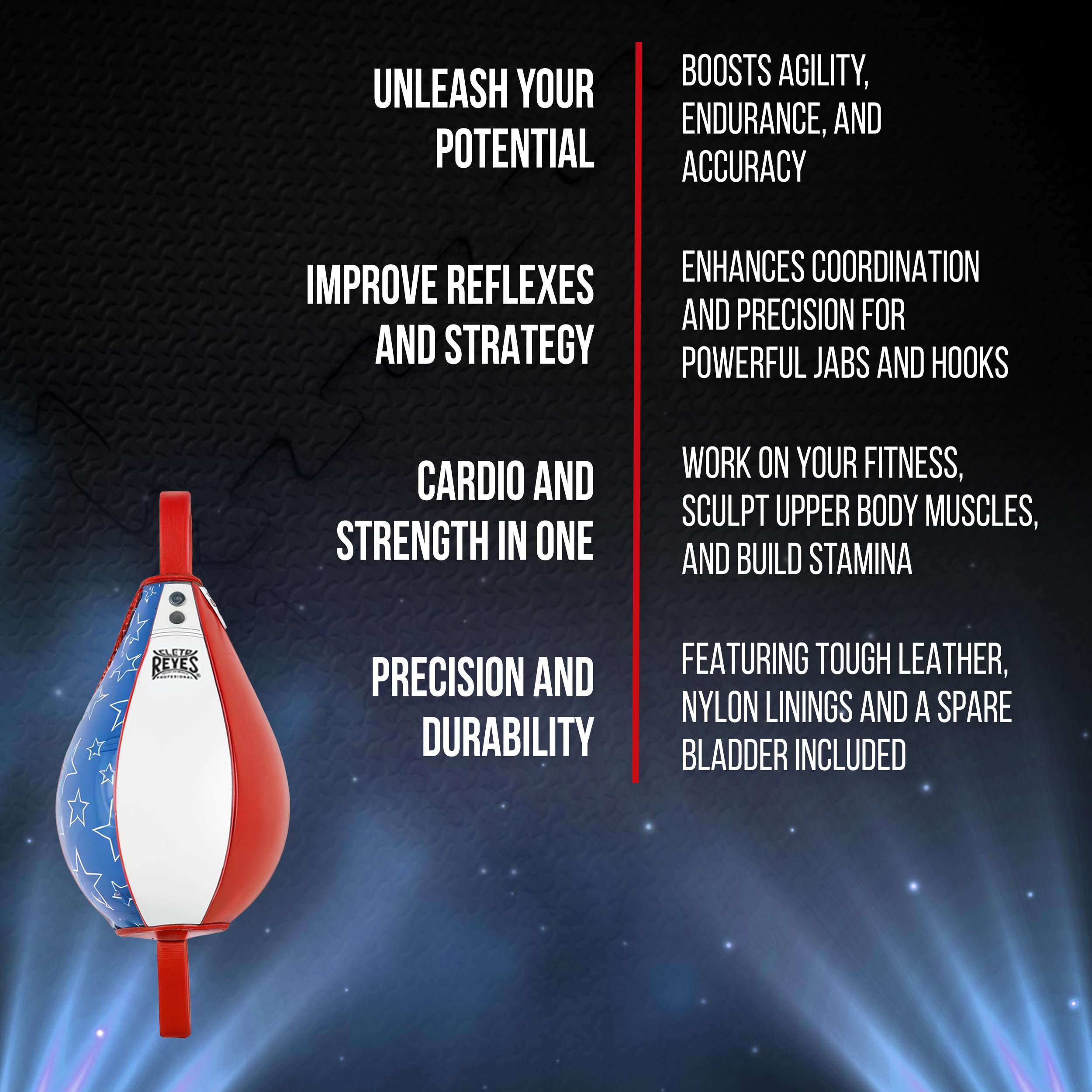 Reflex Bag Boxing Speed Bag Ceiling CLETO REYES Double-Double End