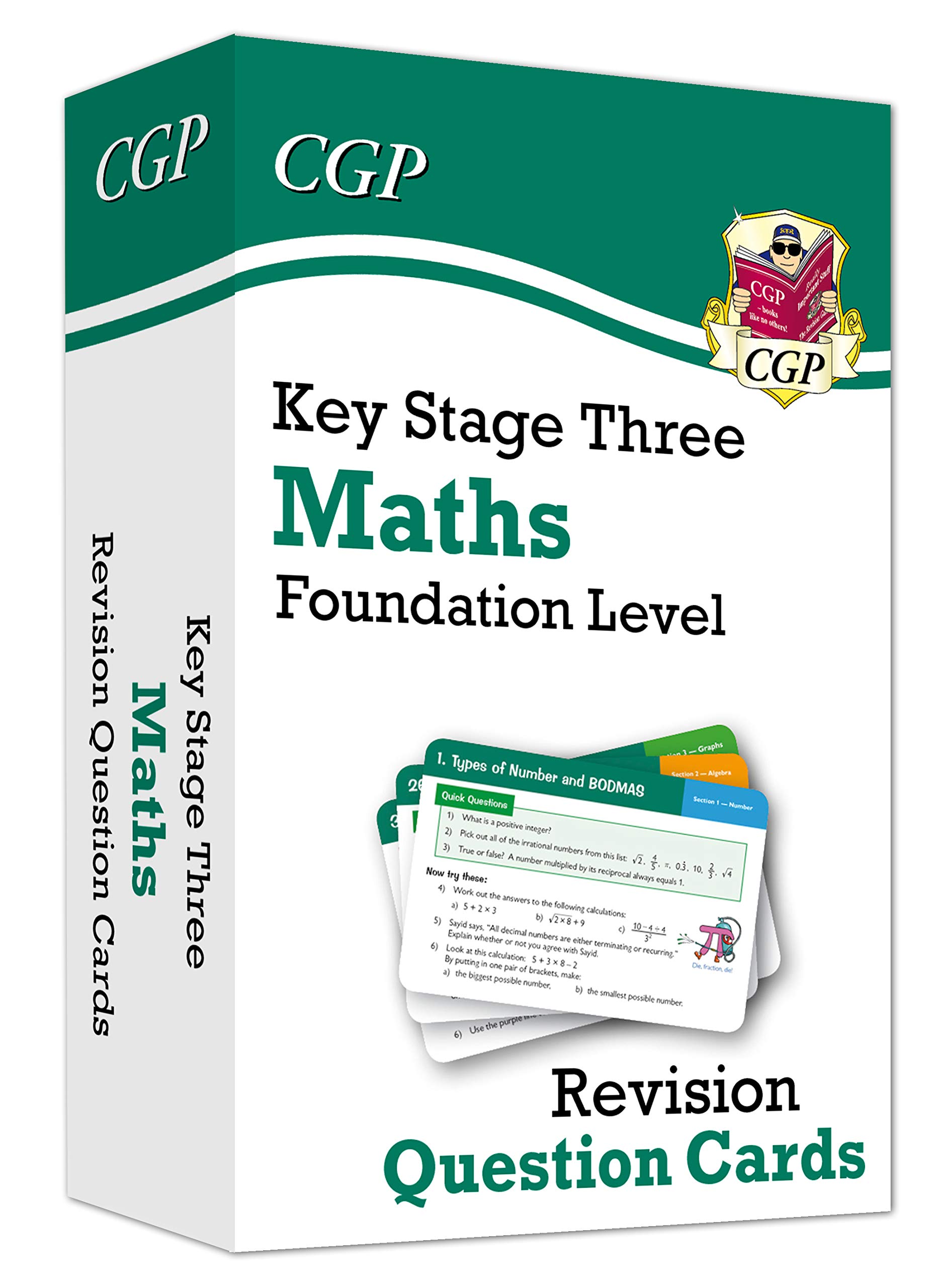 Coordination Group Publications Ltd (CGP) KS3 Maths Revision Question Cards - Foundation