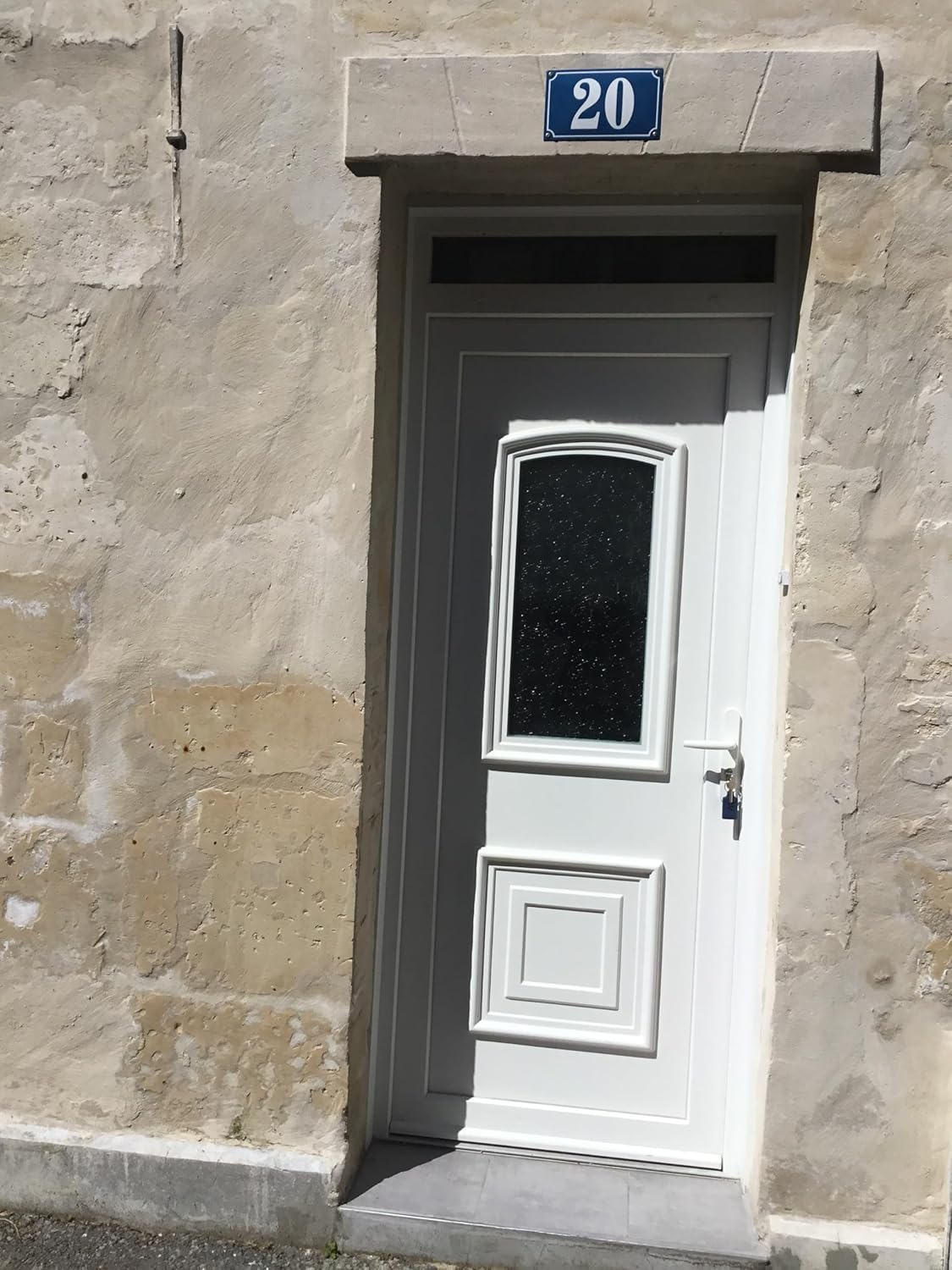 Porcelain Address Plaque 5.9″x9.8″, Customisable Handcrafted Enamel Door Sign, French Classic Style, Personalized House Number, guarantee