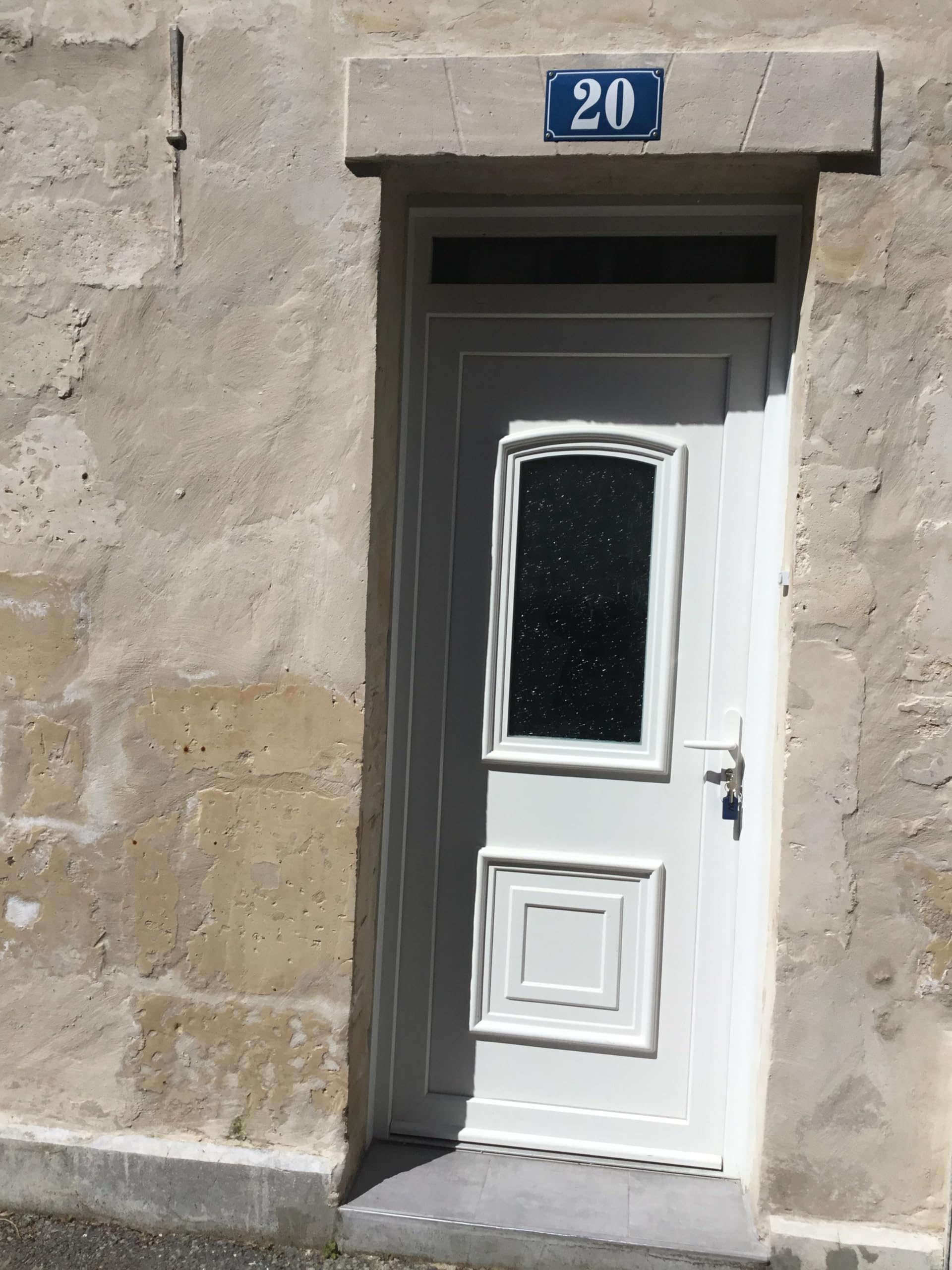 Hausnummer Emaille 15x25 cm Hausnummernschild mit Wunschnummer Premiumqualität