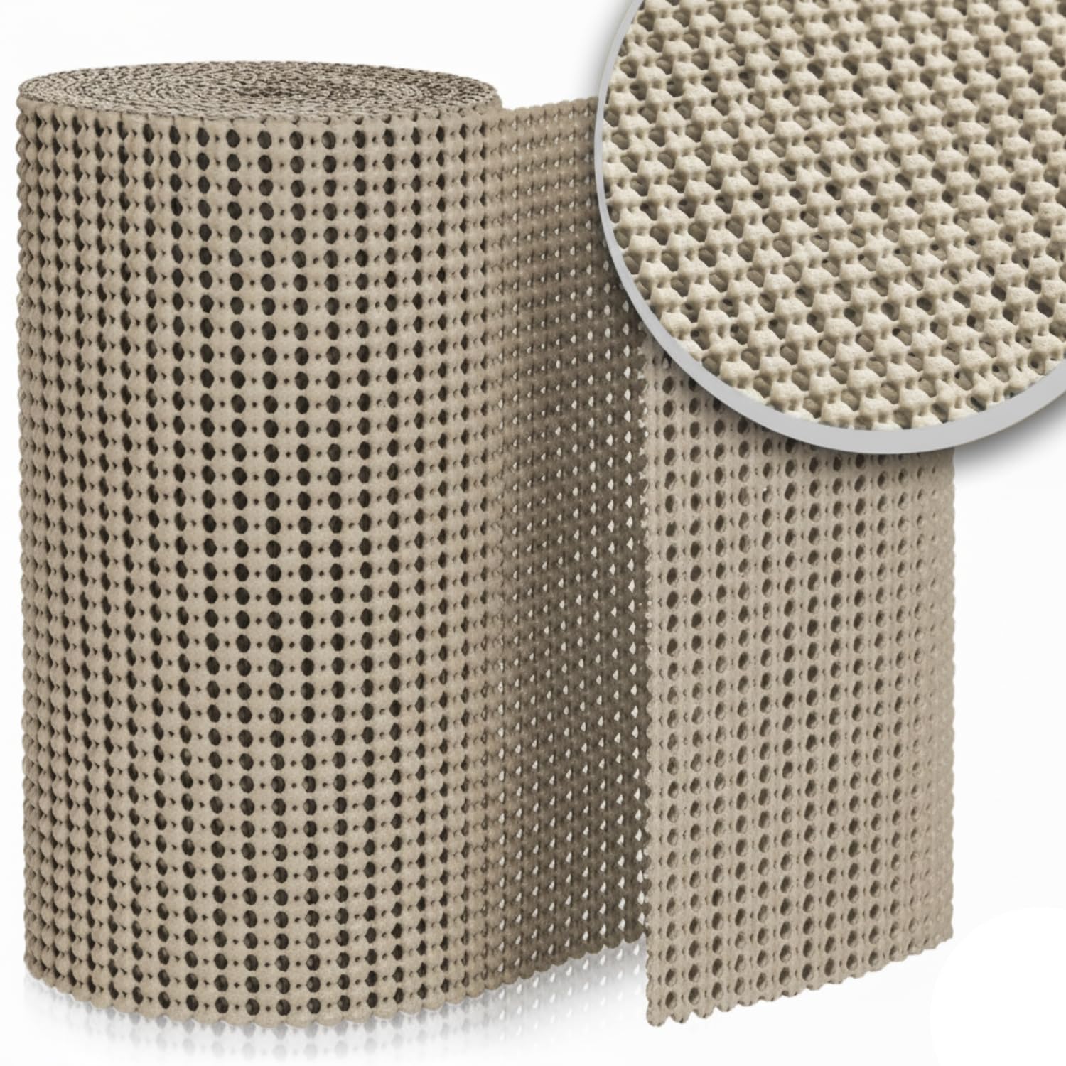 Anti-Slip Drawer Matting Roll | Kitchen Shelf Liner, Cabinet Cupboard Sheet & Wardrobe Mat | Solid Waterproof, Non-Adhesive Grip (Cream, 30 x 500 CM)-image-38
