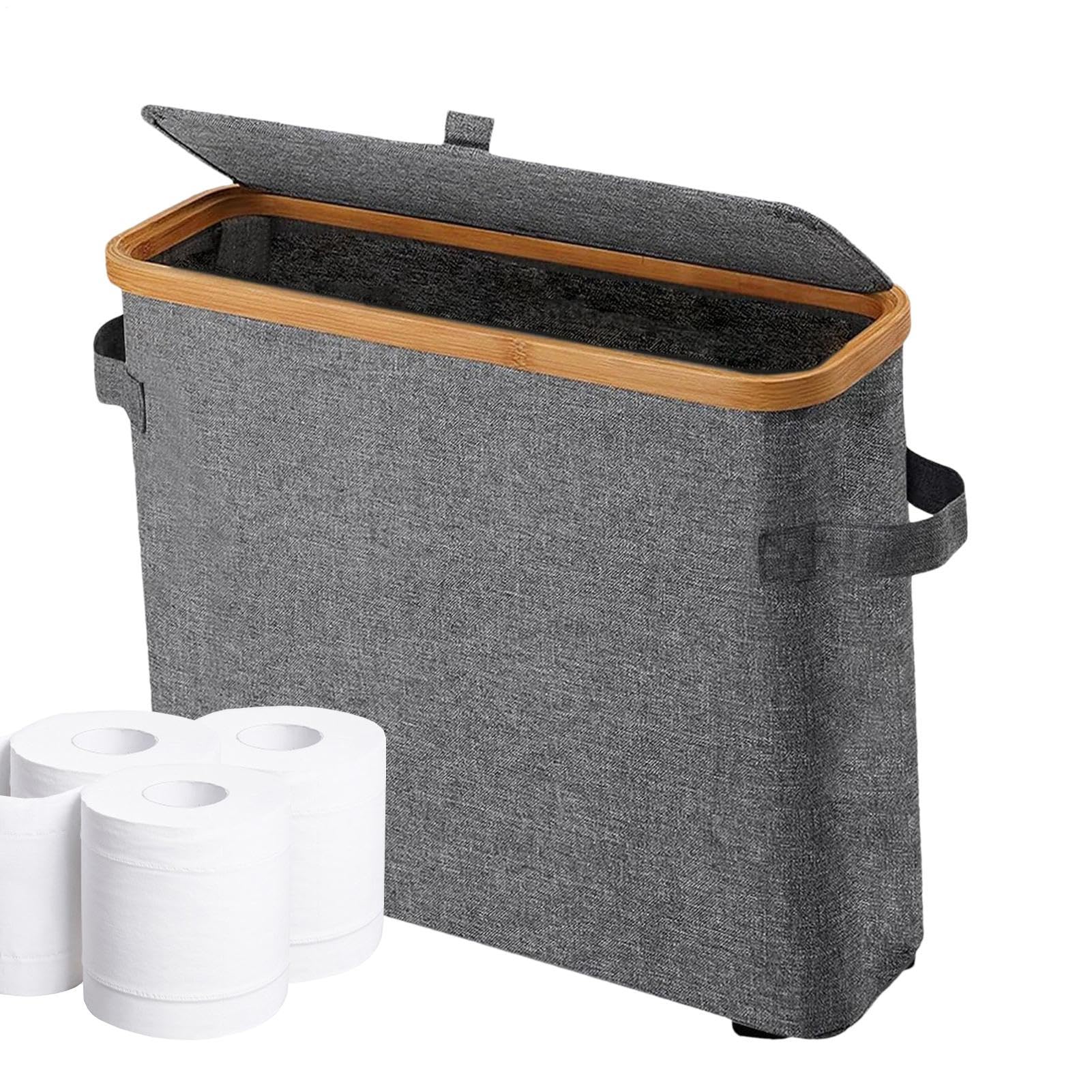 Organizador de papel higiénico de pie ideal para optimizar espacio en baños y caravanas