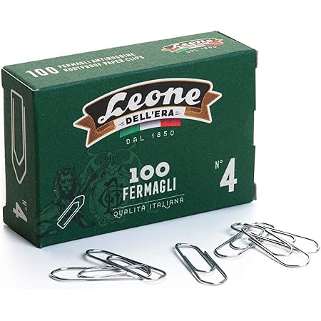 Fermagli Zincati Leone Dell'Era N.6 - 1000 Pezzi - Graffette Da Ufficio - Ecosostenibili - Foto 2