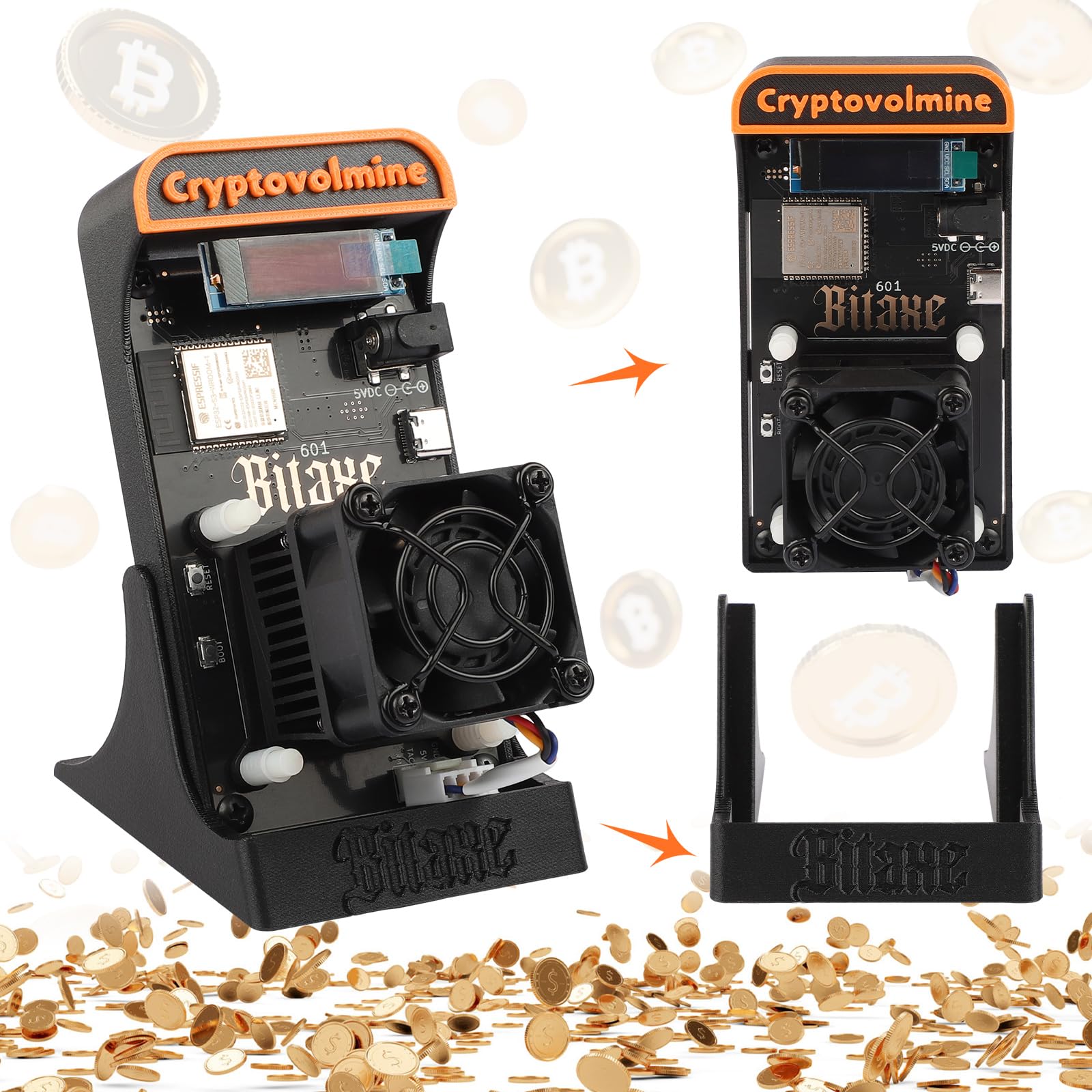 Capitan Bitcoin Minero Bitcoin Bitaxe Gamma 601 - 1.2TH/s, WiFi, Bajo  Consumo (18W) Bitcoin Para Principiantes