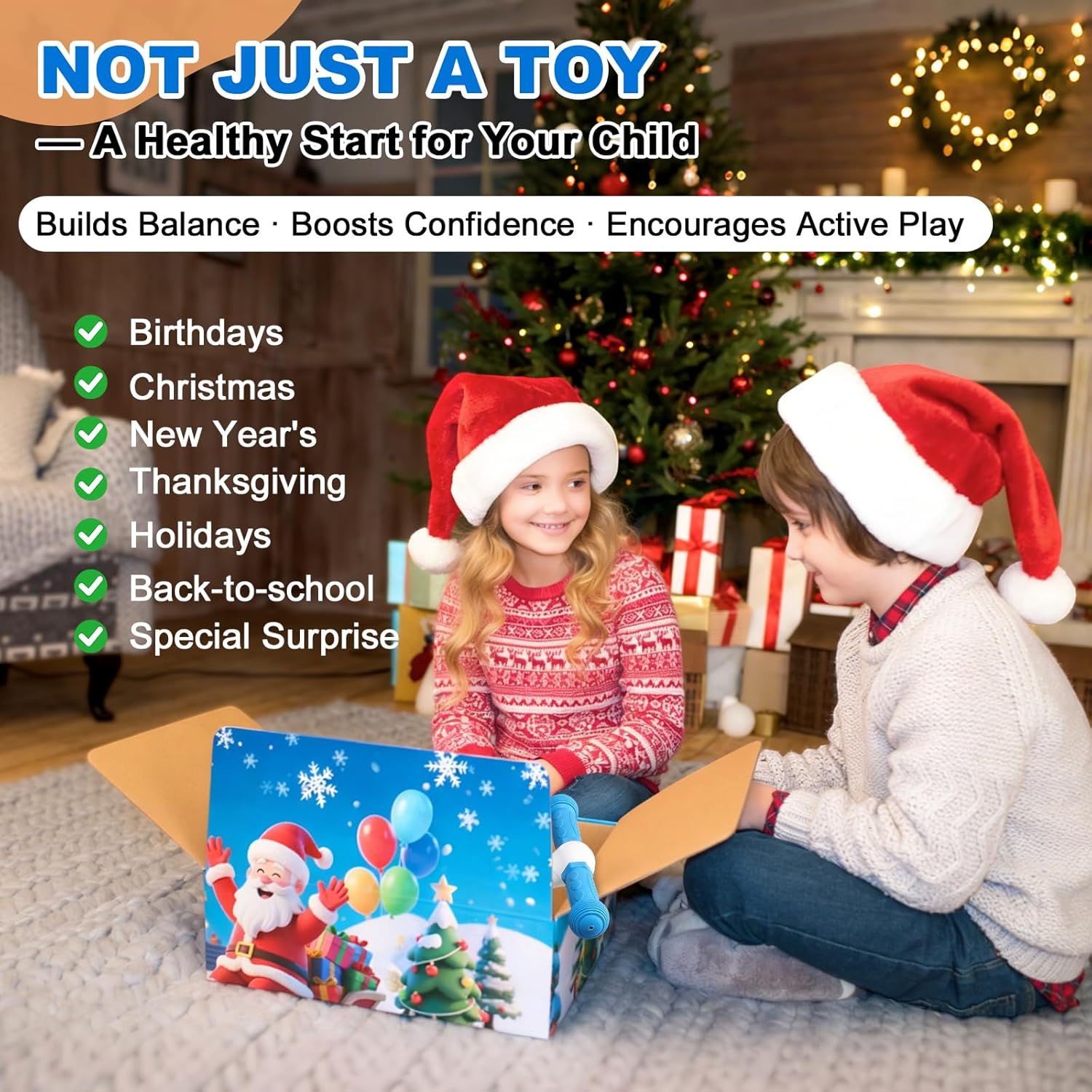 Kick Scooter for Kids 3-7 Age - LED Lighted 3 Wheel Toddler Scooter, 360° Steering, Adjustable Height Handlebar, Anti-Slip Deck, Stable Metal Design, Indoor Outdoor for 3-5, 5-7 Year Old Girls Boys - Image 9