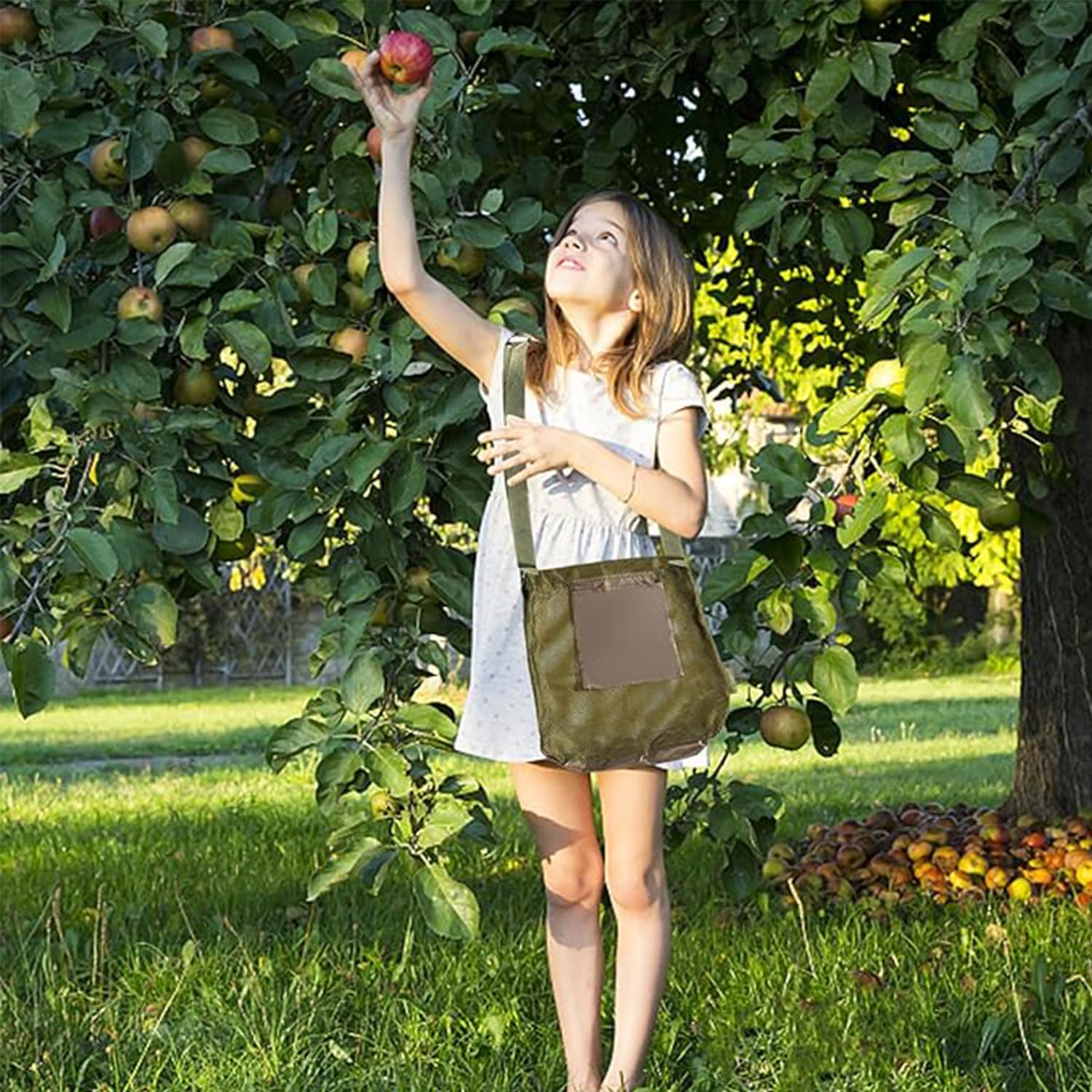 Borsa Funghi Rete, Borsa per La Caccia Ai Funghi, Accessori per Raccolta Funghi, Regolabile Traspirante Camping Outdoor Frutta e Verdura Raccolta Foraging Bag
