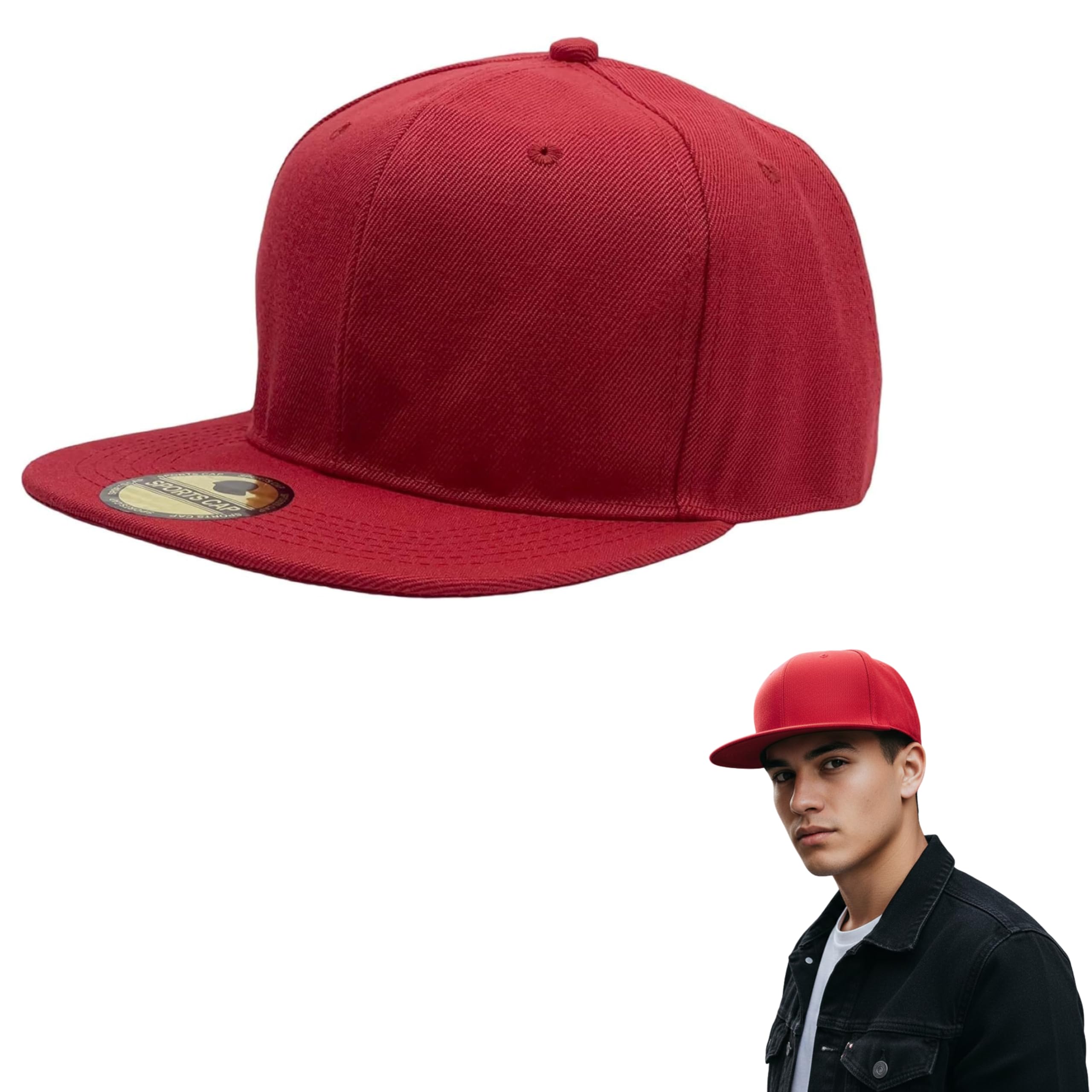 Tomorrow FashionSnapback Cap for Men | Plain Snapback Cap | Hip-Hop Urban Swagger Snapback Cap for Men & Women | Flat Brim Hip-Hop Cap | Adjustable Hip Hop Caps | Street Fashion Cap