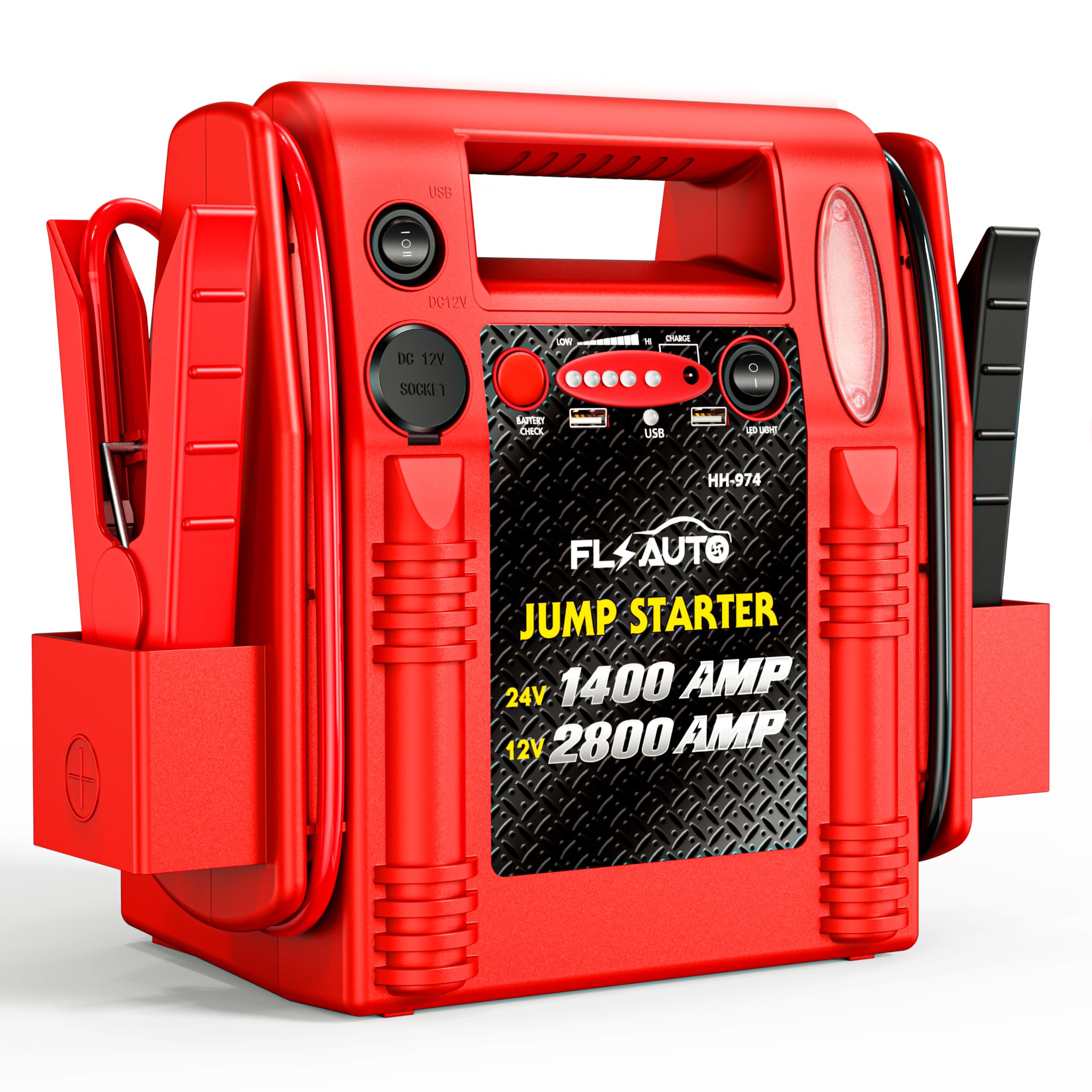 FlyAuto 2800A/1400A Jump Starter