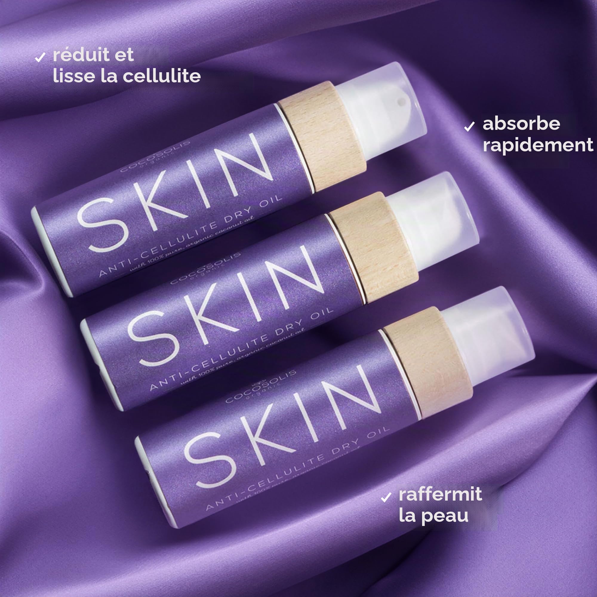 COCOSOLIS SKIN Crème Anti Cellulite Puissant - Huile Anti Cellulite au beurre de café, Crème et à la vitamine E - Raffermit et tonifie la peau, combat la cellulite (110)