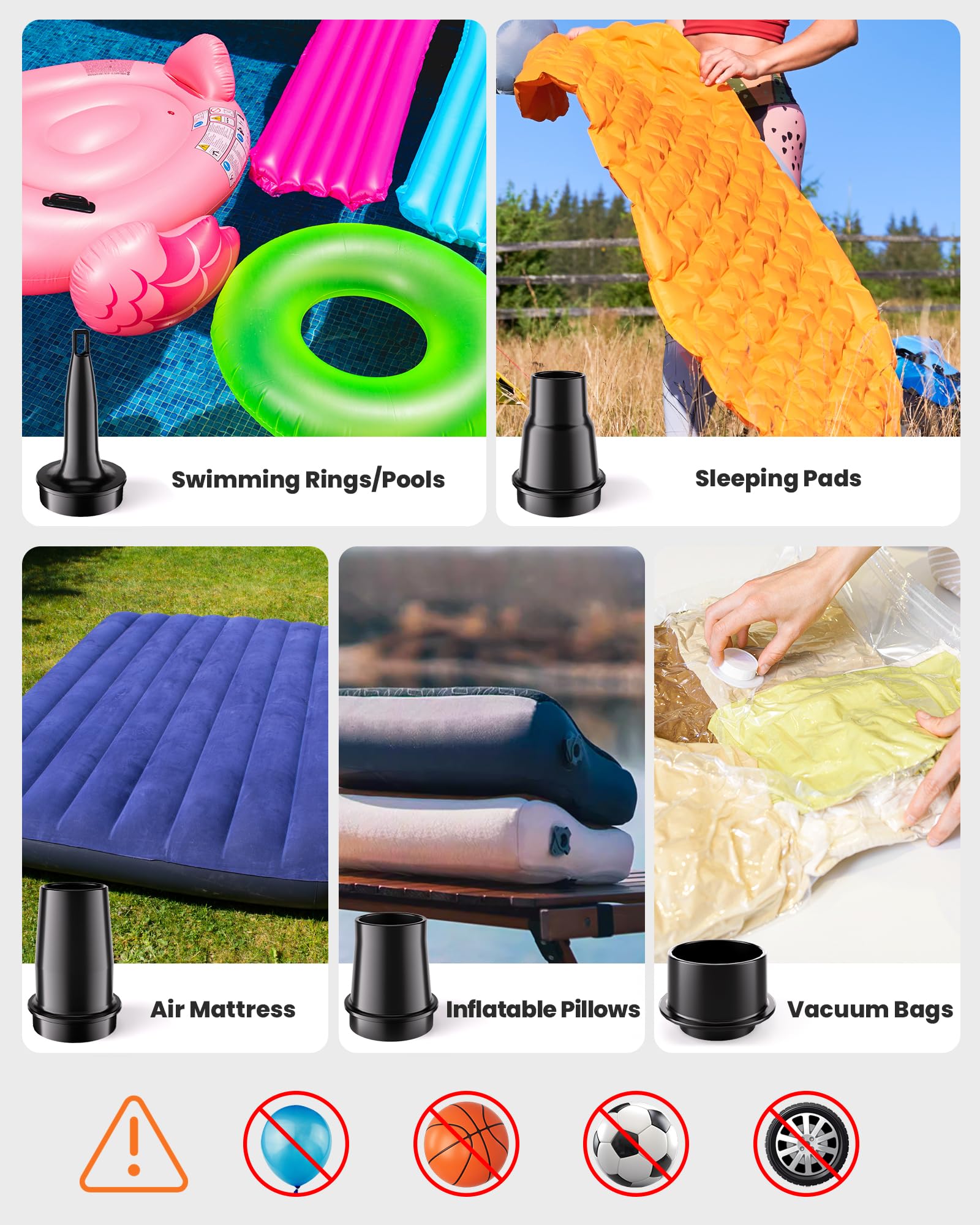 OutdoorMaster Bonito 5kPa Portable Electric Air Pump for Inflatables 14.43Wh Rechargeable Mini Air Pump Inflator - Image 4