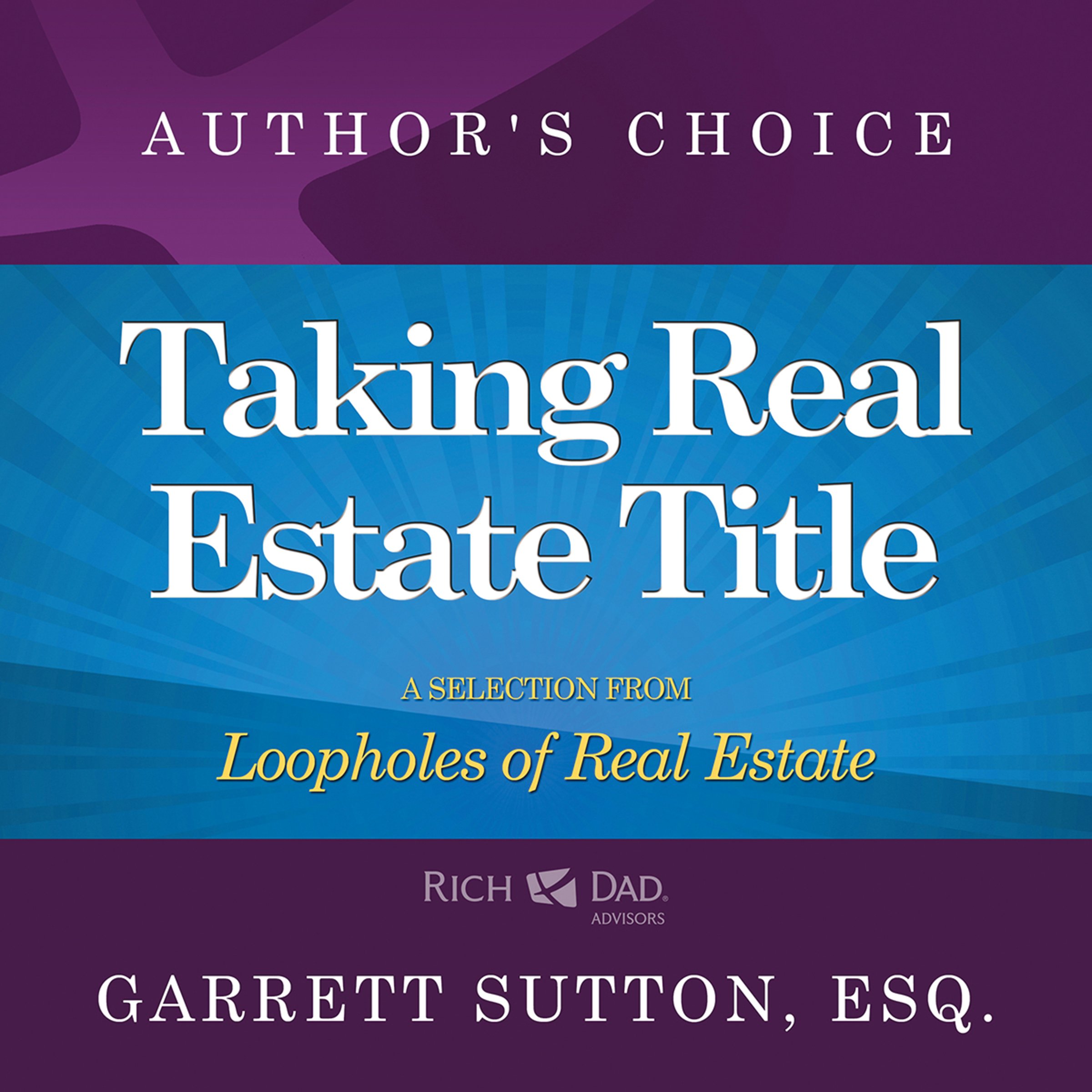 Cover art for Taking Real Estate Title