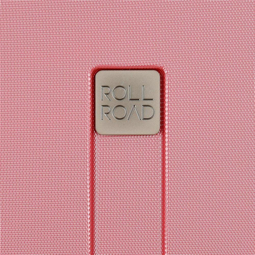Roll Road Camboya Maletas de cabina Rosa 40x55x20 cms Rígida ABS Cierre de combinación lateral 37L 2,56 kgs 4 Ruedas dobles equipaje mano