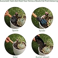 Vista 3 de 5 herramientas para suculentas, mini herramientas de jardín, alfombrilla para macetas como accesorios para plantas, kit de herramientas manuales