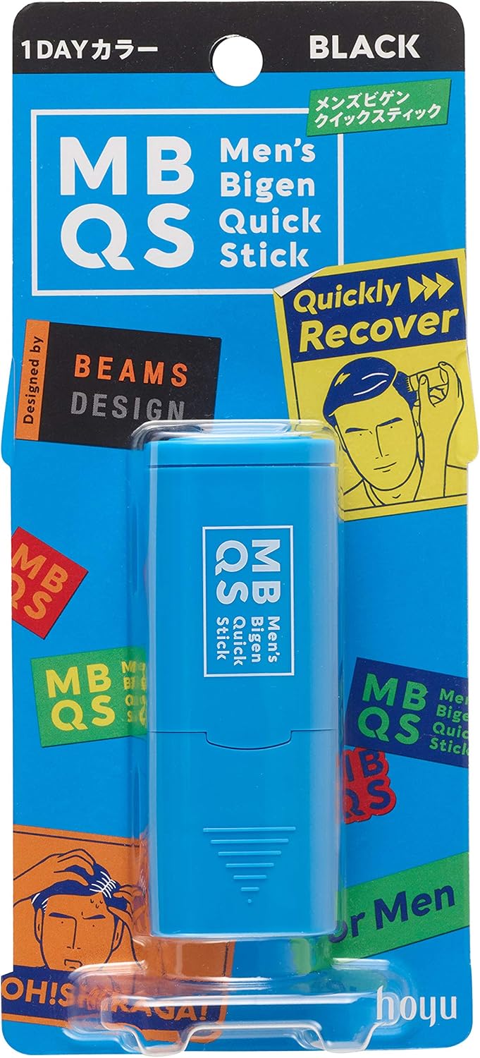 メンズビゲン クイックスティック ブラック 白髪染め ちょこっと白髪をサッと隠せる 1DAYカラー ホーユー
