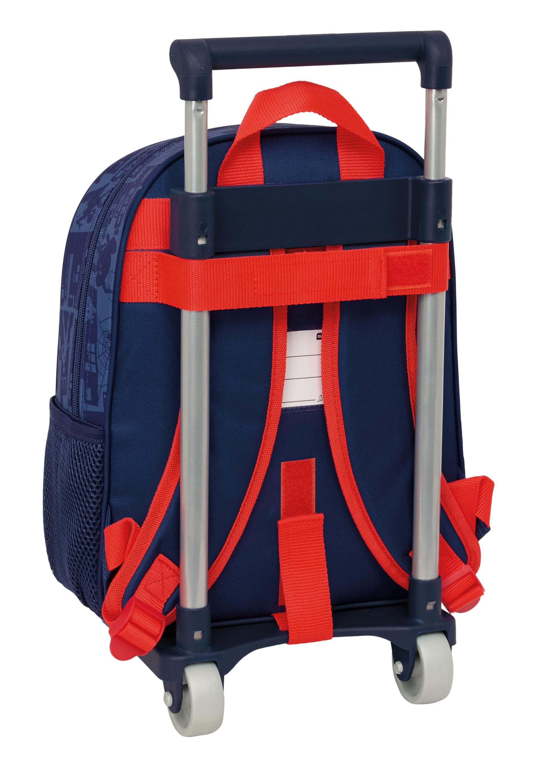 safta Spiderman 705 Sac à dos à roulettes pour enfants de différents âges, confortable et polyvalent, qualité et résistance, 27 x 10 x 33 cm