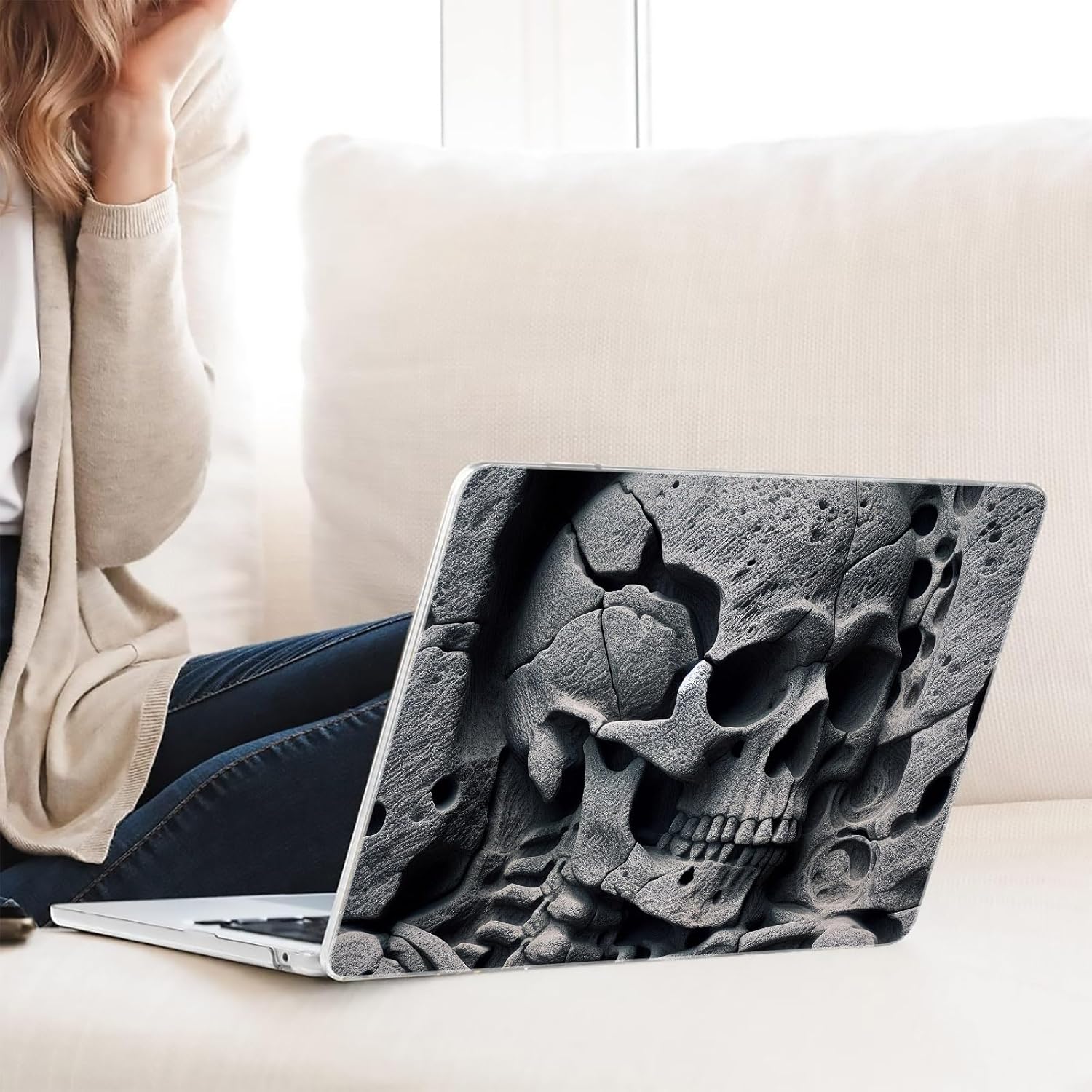 Compatible with MacBook Neo 13-inch, Hard Shell Case with Keyboard Cover and Screen Protector (A3404 A18 Pro chip, 2026 Release) - Skull MC21709