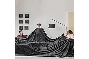 Seamless Oversized King Fleece Blanket with Jacquard Pattern (120" x 120")