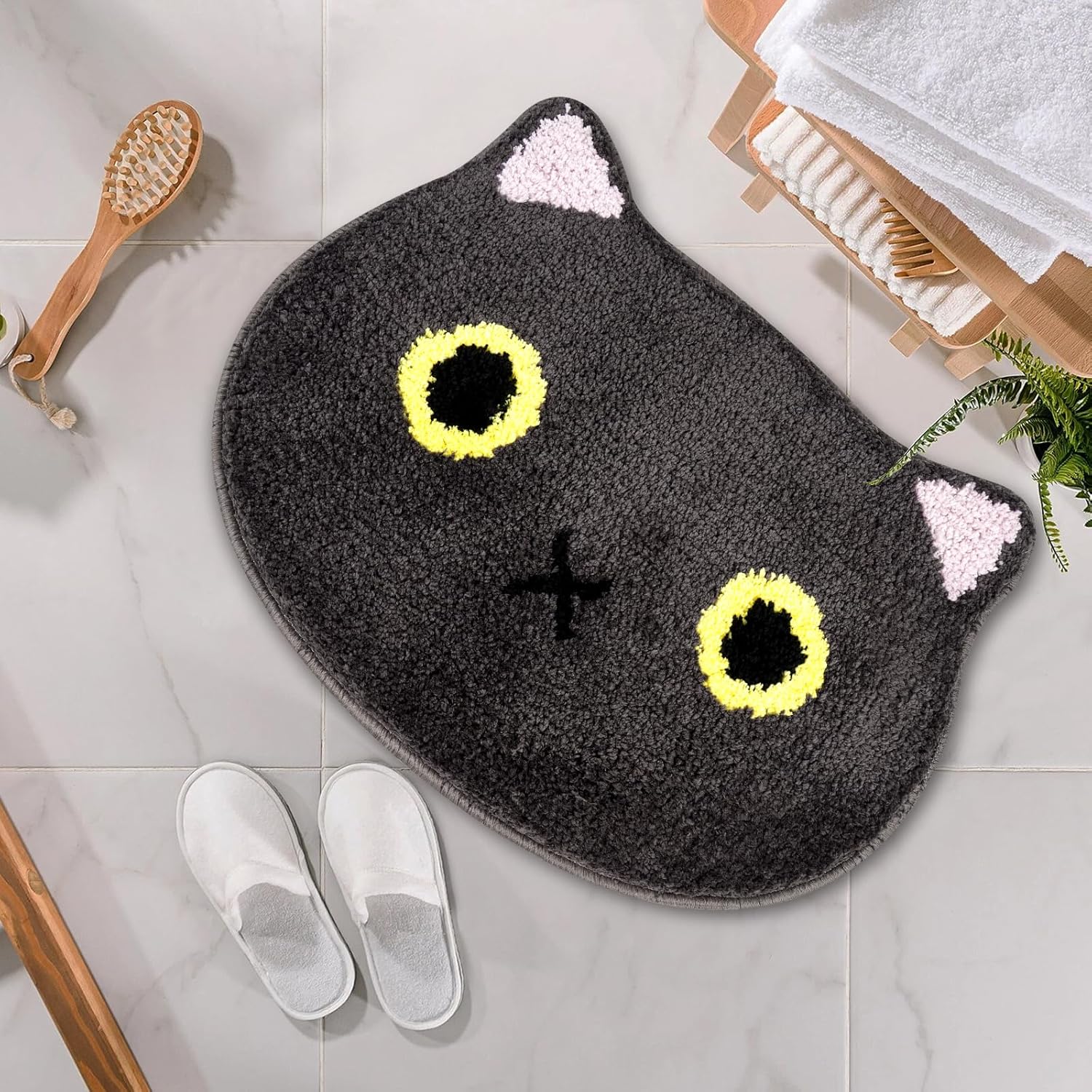 Loyeeho Cat Rug Fun Rug Cat Bathroom Rug Cute Bath Mat 24