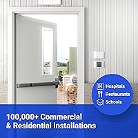 Vista 6 de FORTSTRONG Dispositivo de Salida de Pánico con Barra de Empuje Comercial de 31" (Negro) - Barras de Pánico para Puertas de Salida con Manija