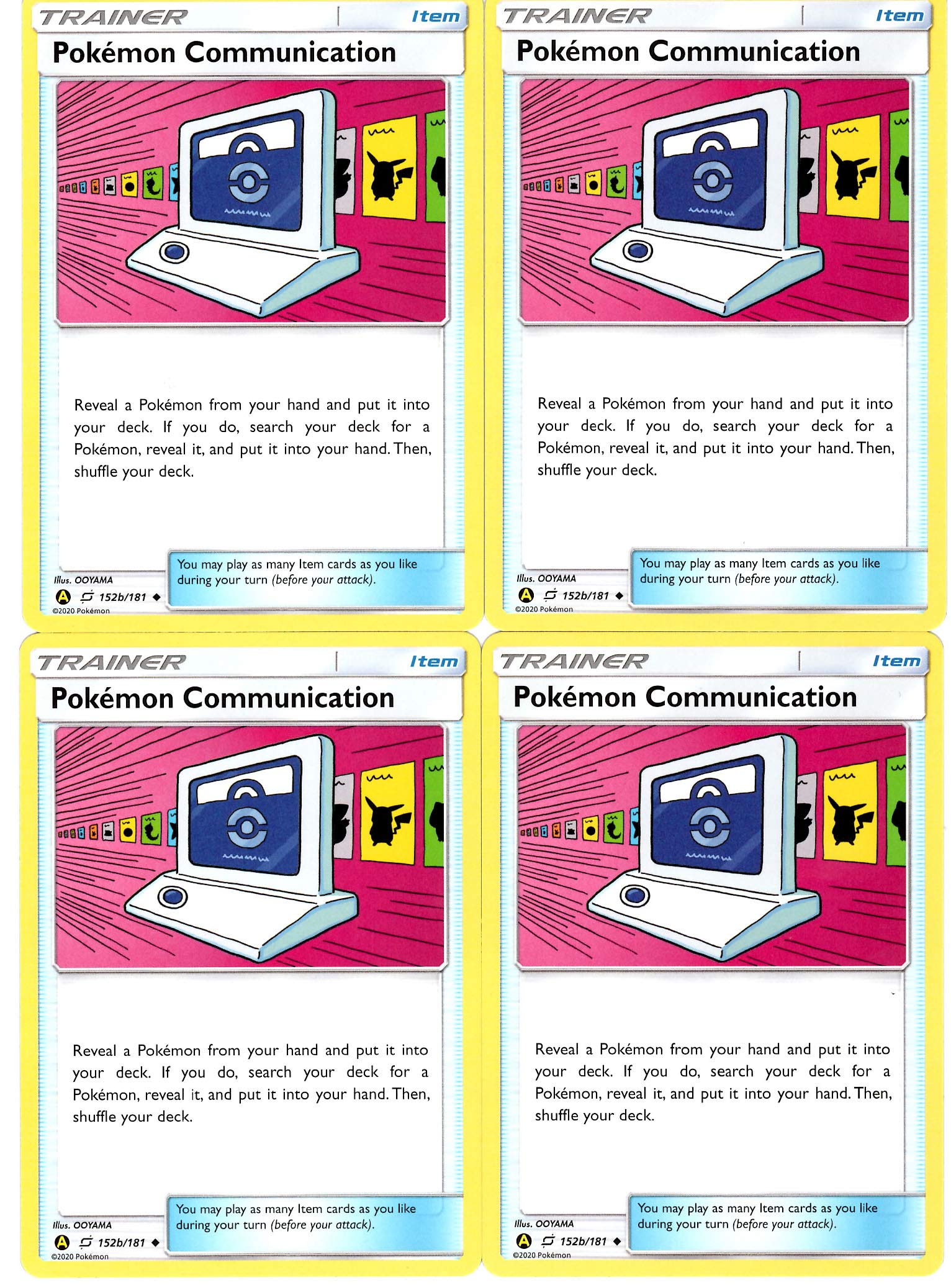 Amazon.com: Pokemon Trainer Card Set - Pokemon Communication 152b/181 -Team Up - 4 Card Lot - Trainer's Toolkit Exclusive (Alternate Art) : Toys & Games Amazon.com: Pokemon Trainer Card Set - Pokemon Communication 152b/181 -Team Up - 4 Card Lot - Trainer's Toolkit Exclusive (Alternate Art) : Toys & Games