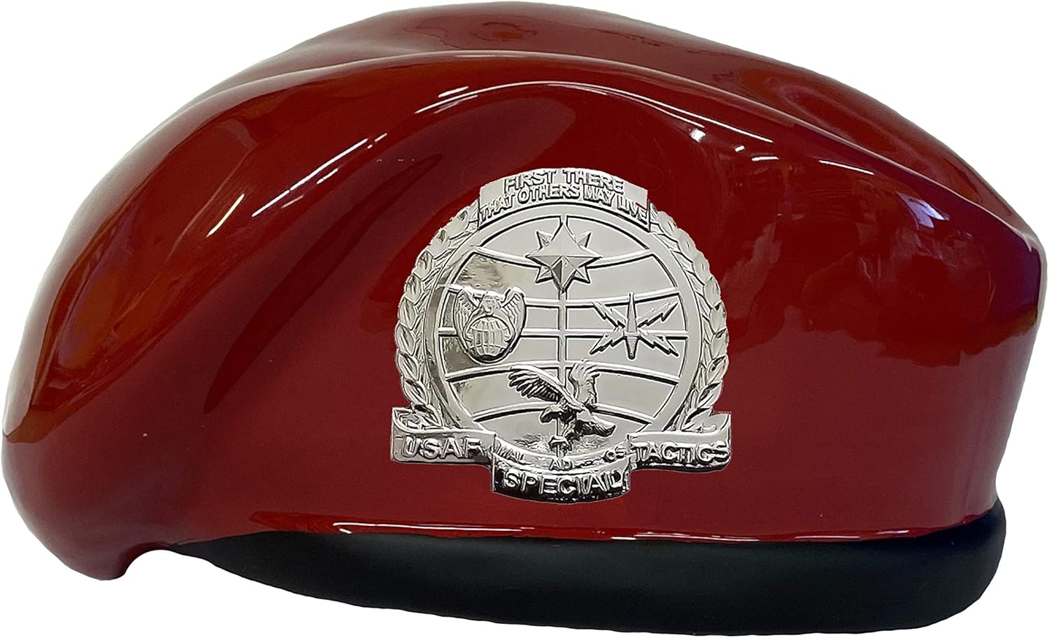 Uniform Accessories Unlimited Inc Air Force Special Tactics Officer Military Scarlet Ceramic Beret-Veteran Owned Business