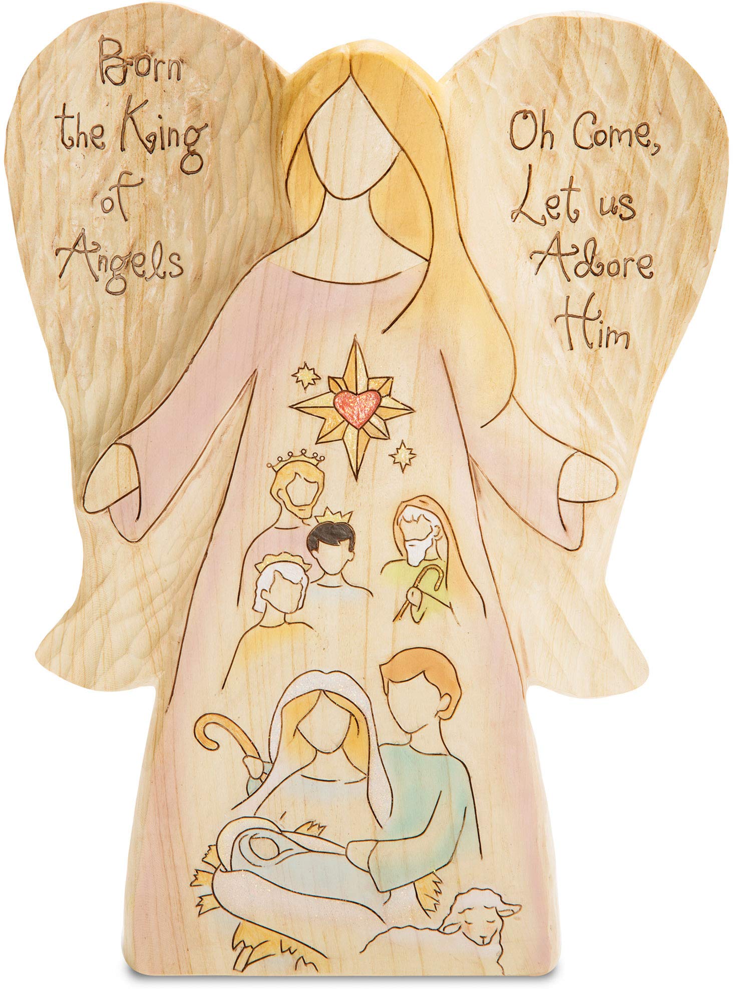 Roi des Anges Heavenly Woods figurine 25,4 cm en résine ciselée