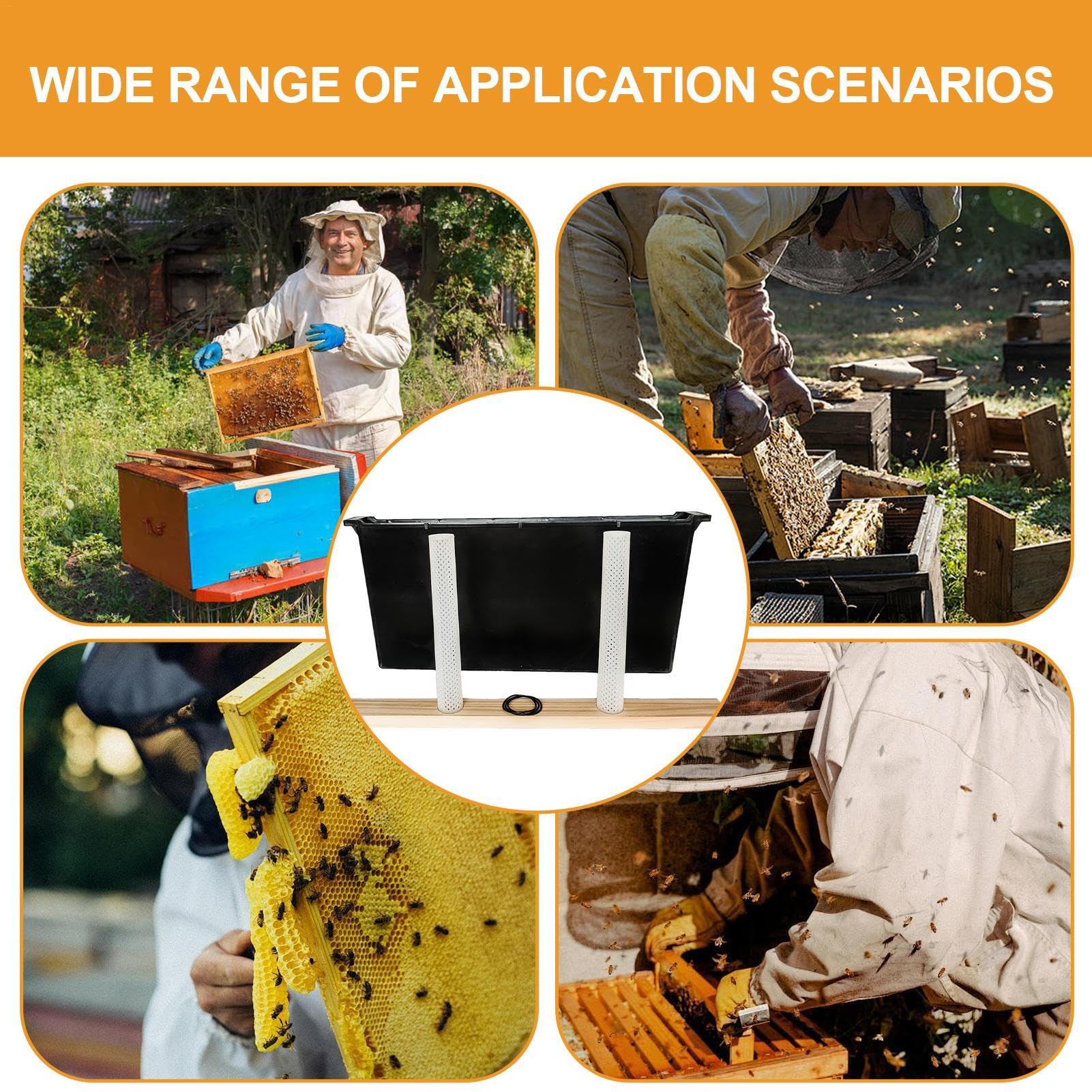 Generisch Distributeur de nourriture pour abeilles, distributeur de nourriture pour abeilles, 3,5 l, distributeur d'eau avec cadre profond, distributeur d'eau d'abeille, équipement d'apiculture, outil