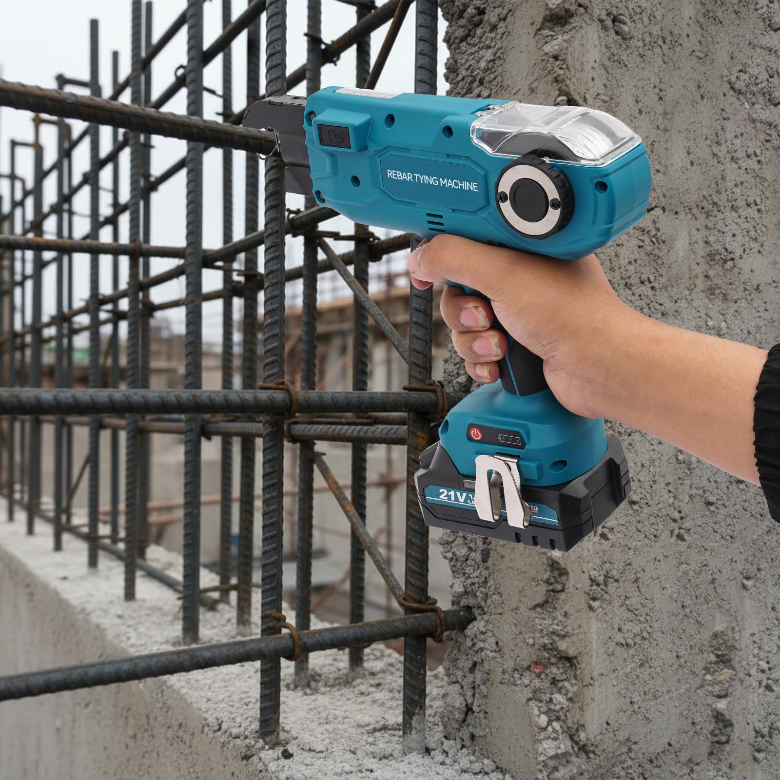 Rilegatrice automatica, 6-25 mm, con blocco di commutazione, blu e nero