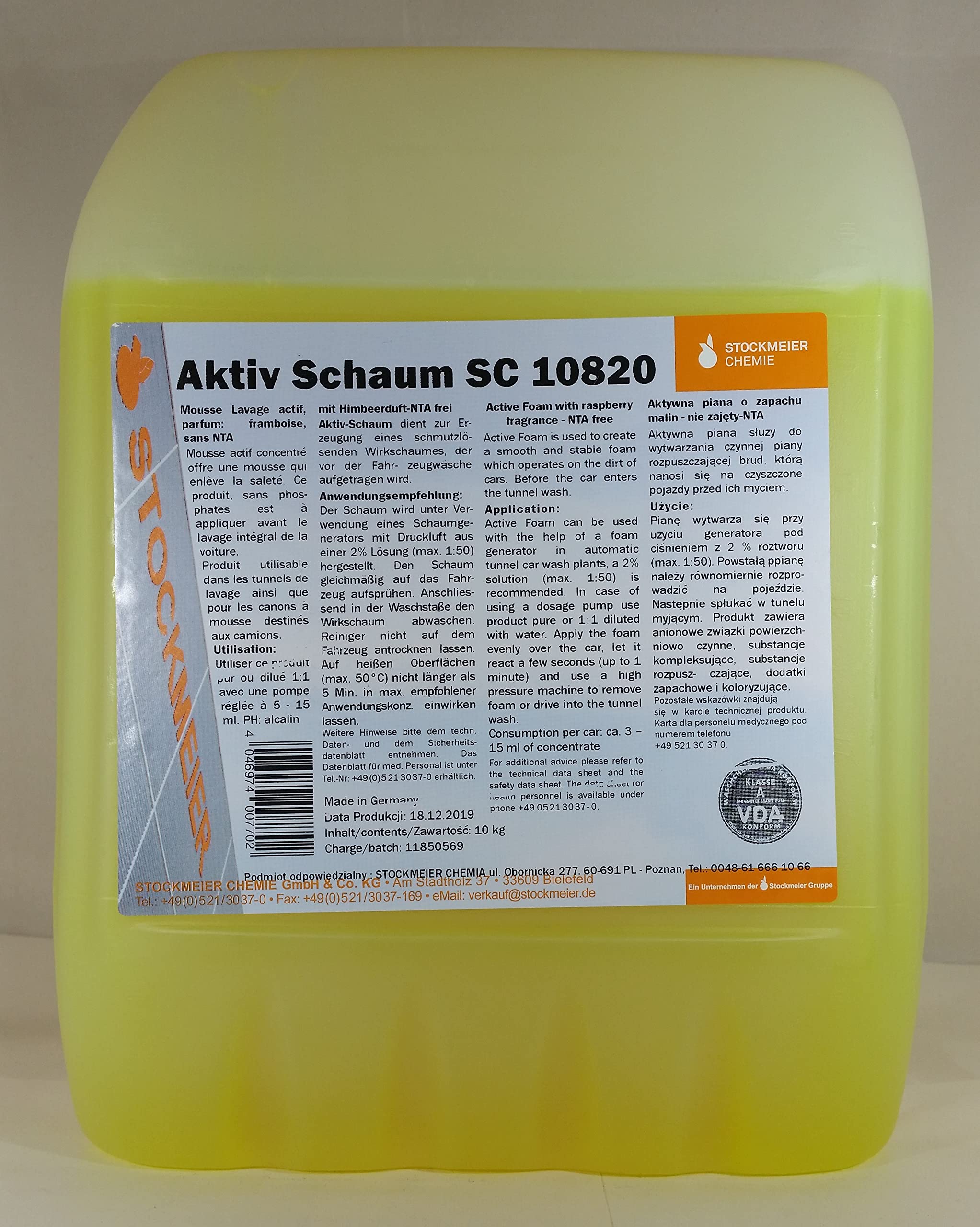 Stockmeier Snow Foam aktiv Schaum