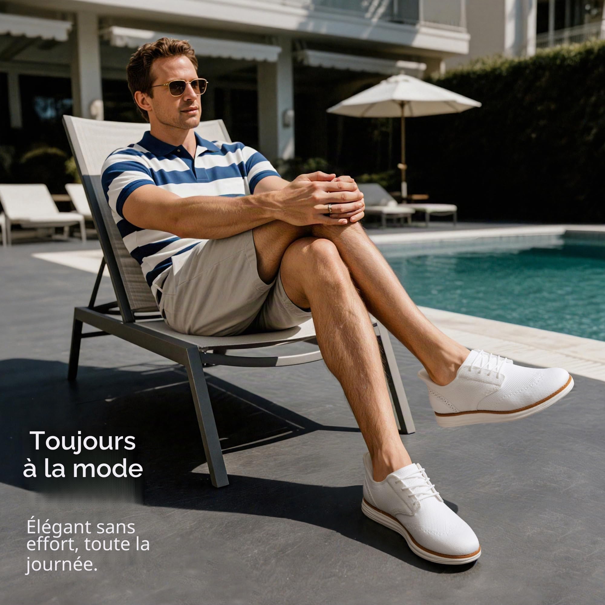 Bruno Marc Baskets Oxford Homme en Tricot Respirant Chaussures de Ville Décontractées pour Affaires et Quotidien