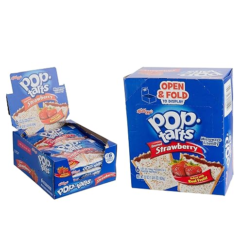 Miniatura 2 de Kellogg's 31732 Pop Tarts, fresa esmerilada, 3.67 onzas, paquete de 2, 6 paquetes/caja
