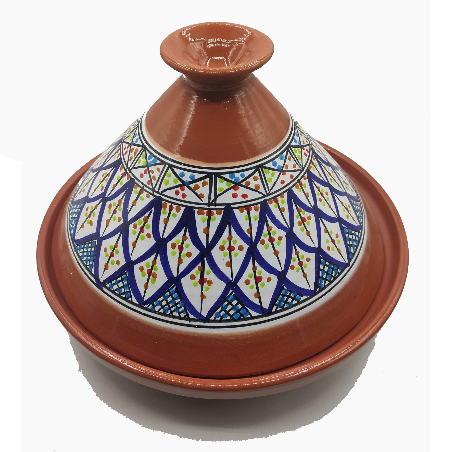 Tajine 2910201100 Terracotta Pot Ethnic Moroccan Tunisian Cookware XL 32 cm